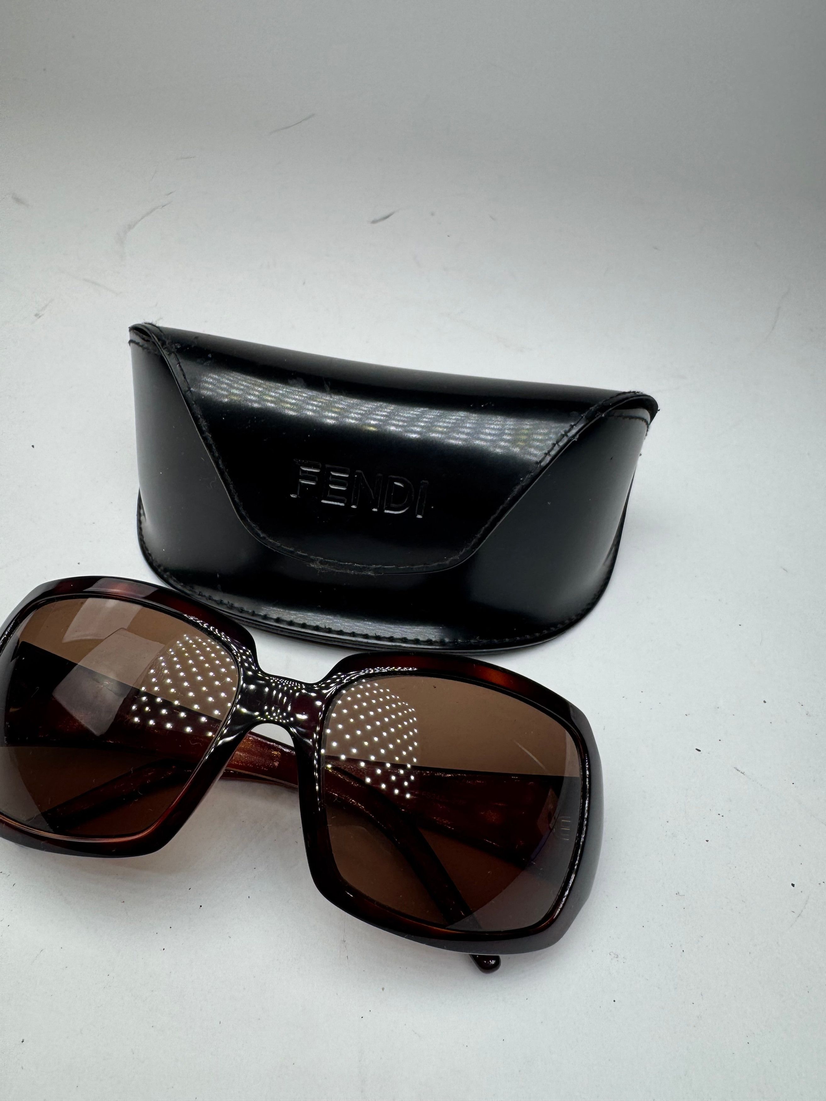 Fendi Vintage FF Monogram Sunglasses Brown Size ONE SIZE - 13 Thumbnail
