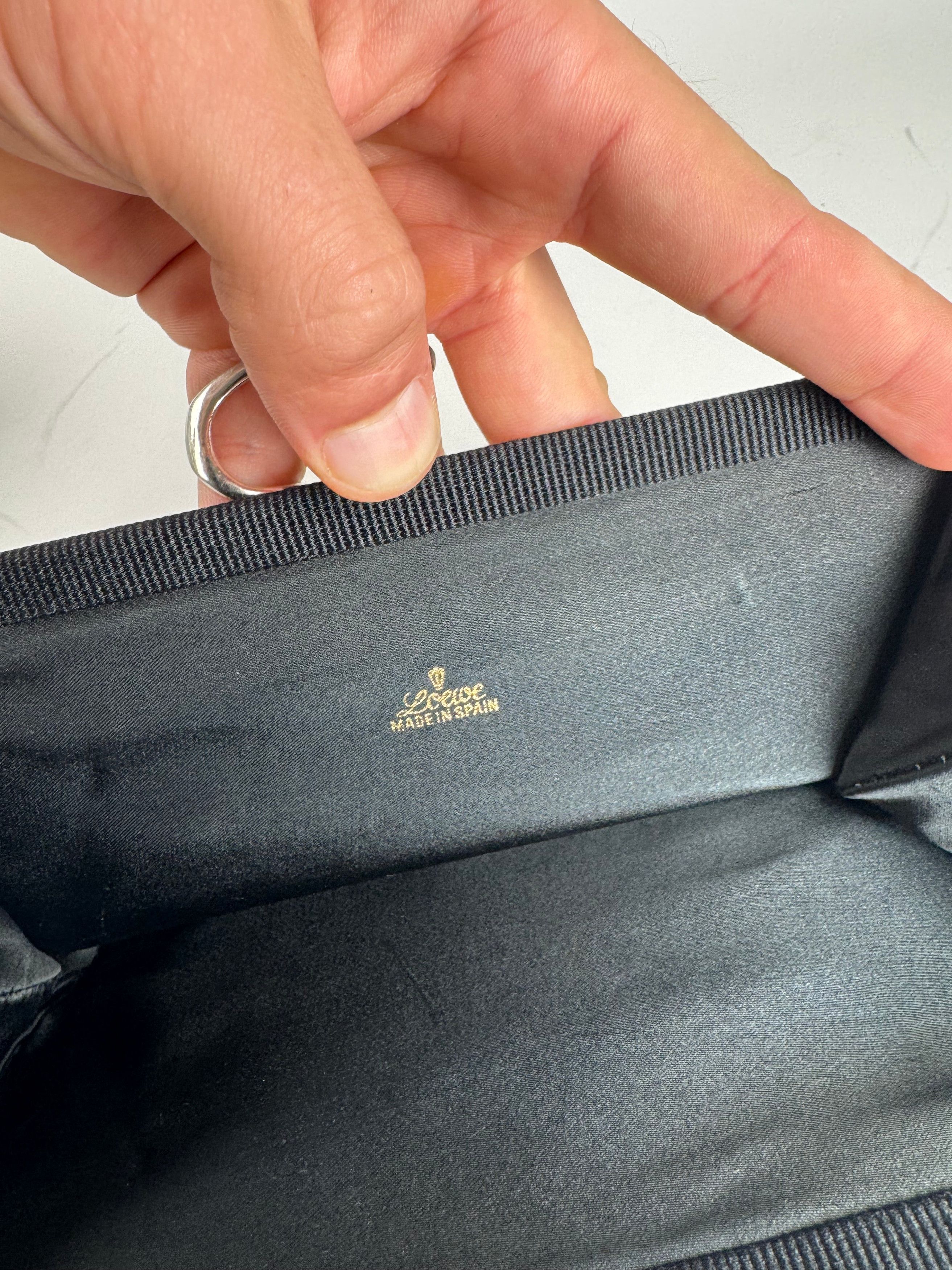 Loewe Vintage Madrid 70s Clutch Black Size ONE SIZE - 6 Thumbnail