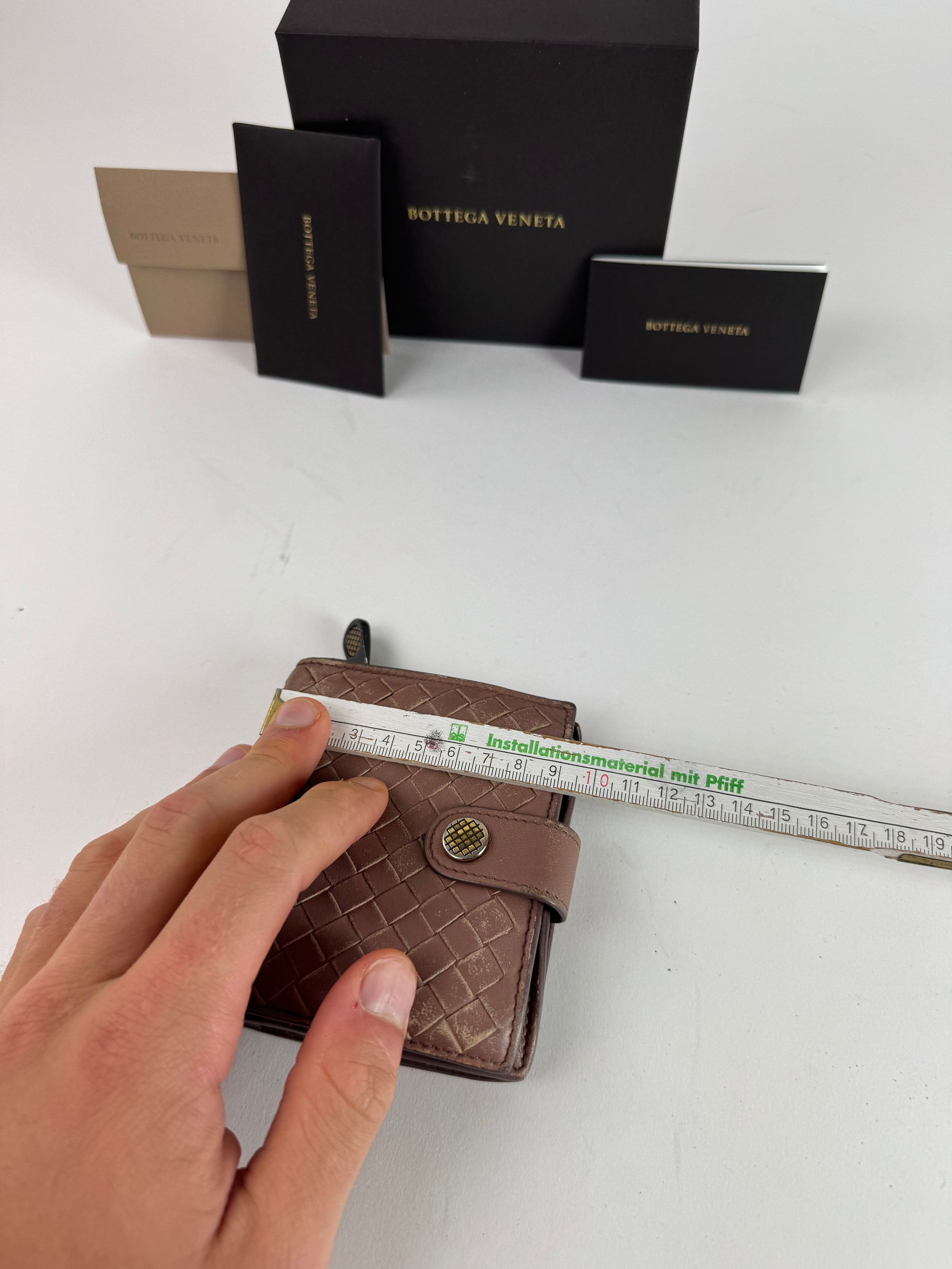 Bottega Veneta Vintage Intrecciato Leather Wallet Purple Size ONE SIZE - 11 Thumbnail