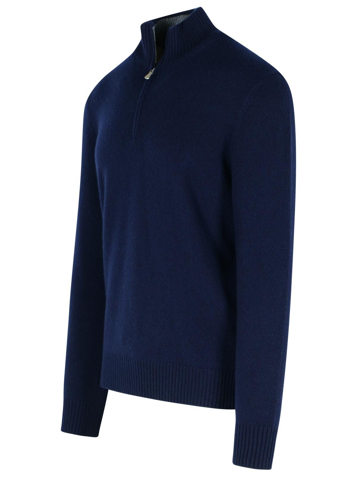 Gran Sasso GRAN SASSO Navy Blue Cashmere Sweater Size US XL / EU 56 / 4 - 2 Thumbnail