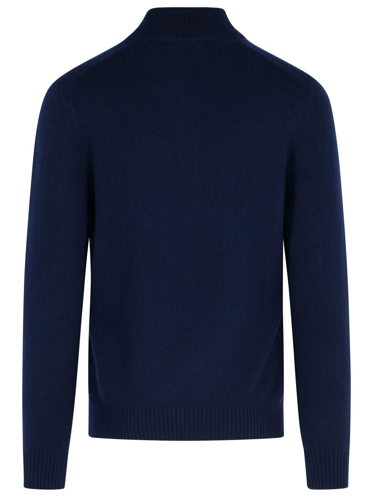 Gran Sasso GRAN SASSO Navy Blue Cashmere Sweater Size US XL / EU 56 / 4 - 3 Thumbnail