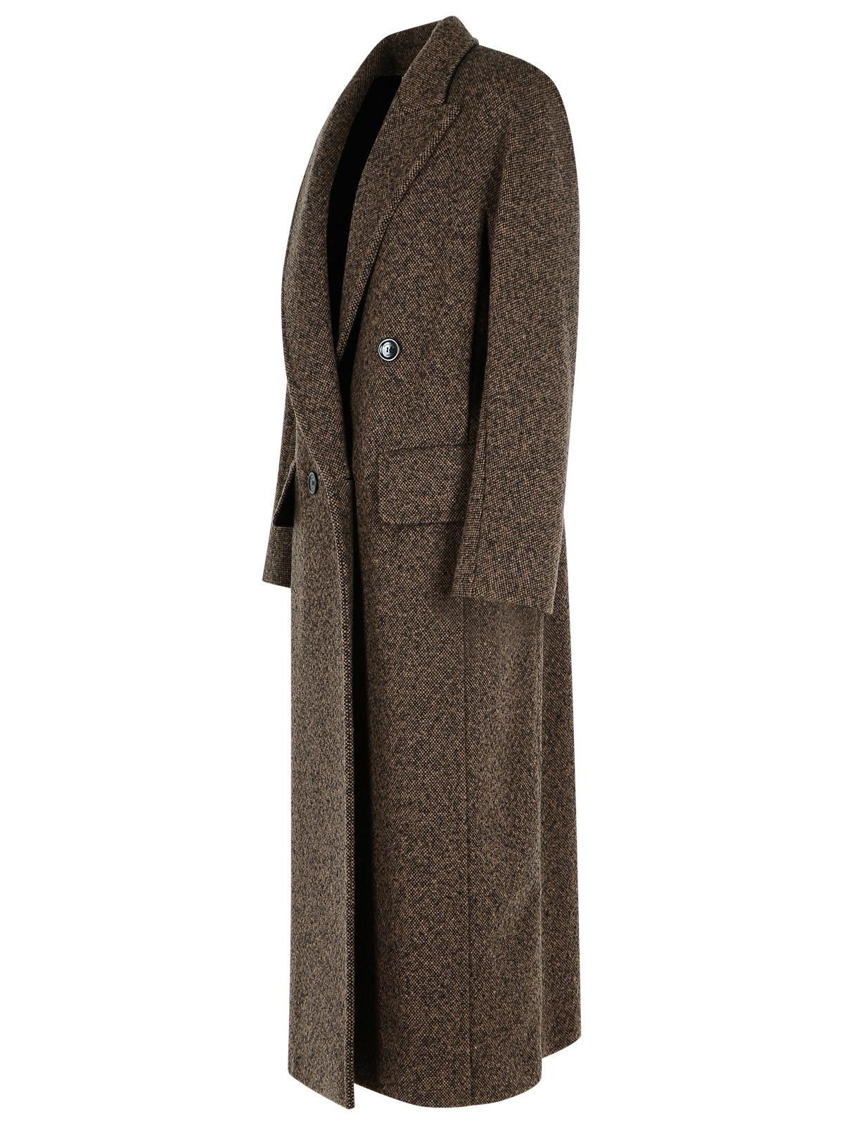 Max Mara MAX MARA 'Arco 1234' Chocolate Virgin Wool Coat Size S / US 4 / IT 40 - 2 Thumbnail