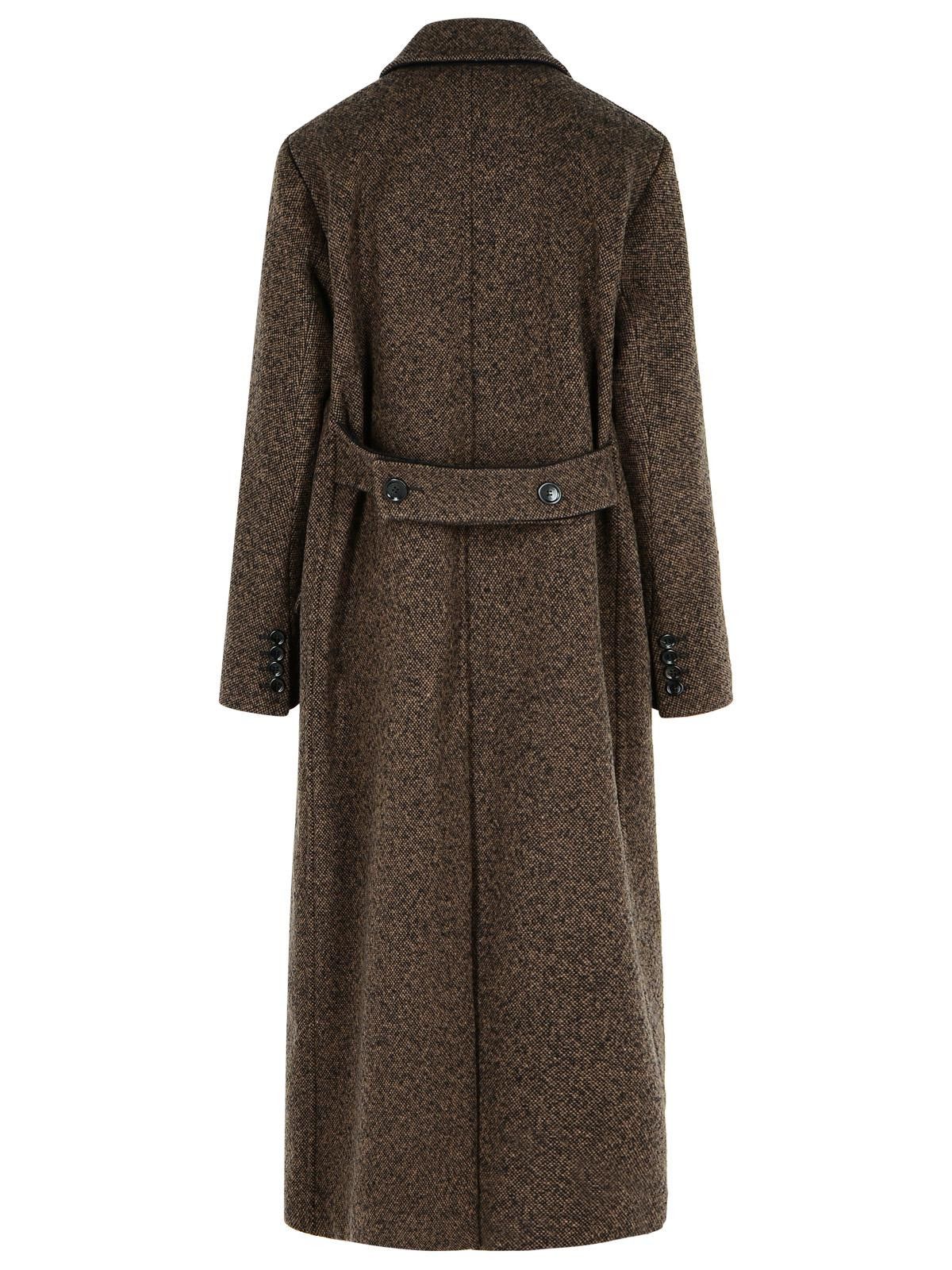 Max Mara MAX MARA 'Arco 1234' Chocolate Virgin Wool Coat Size S / US 4 / IT 40 - 3 Thumbnail
