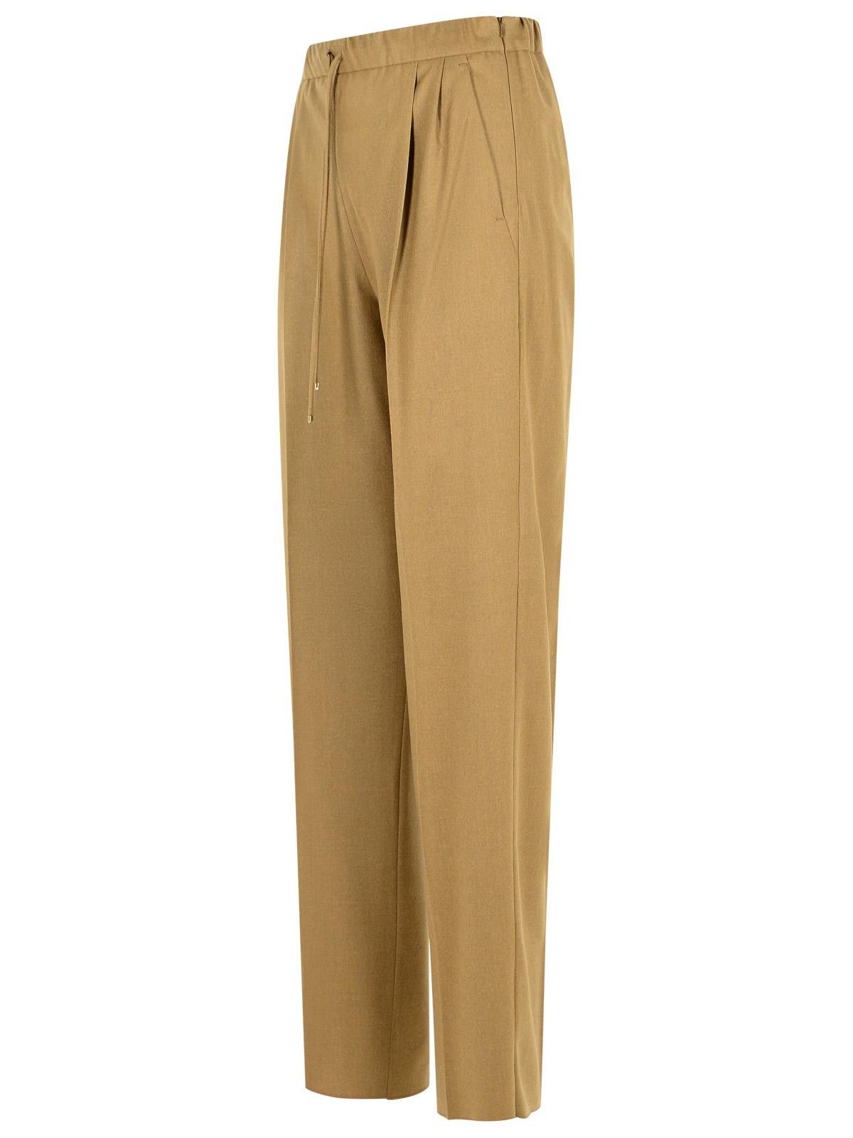 Max Mara MAX MARA 'Gatti' Dove-Gray Cashmere Drawstring Pants Size 28" / US 6 / IT 42 - 2 Thumbnail