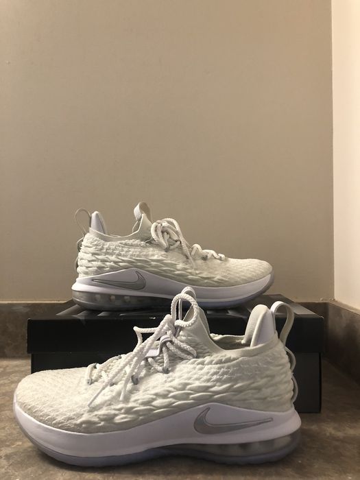 Lebron 15 clearance white metallic silver