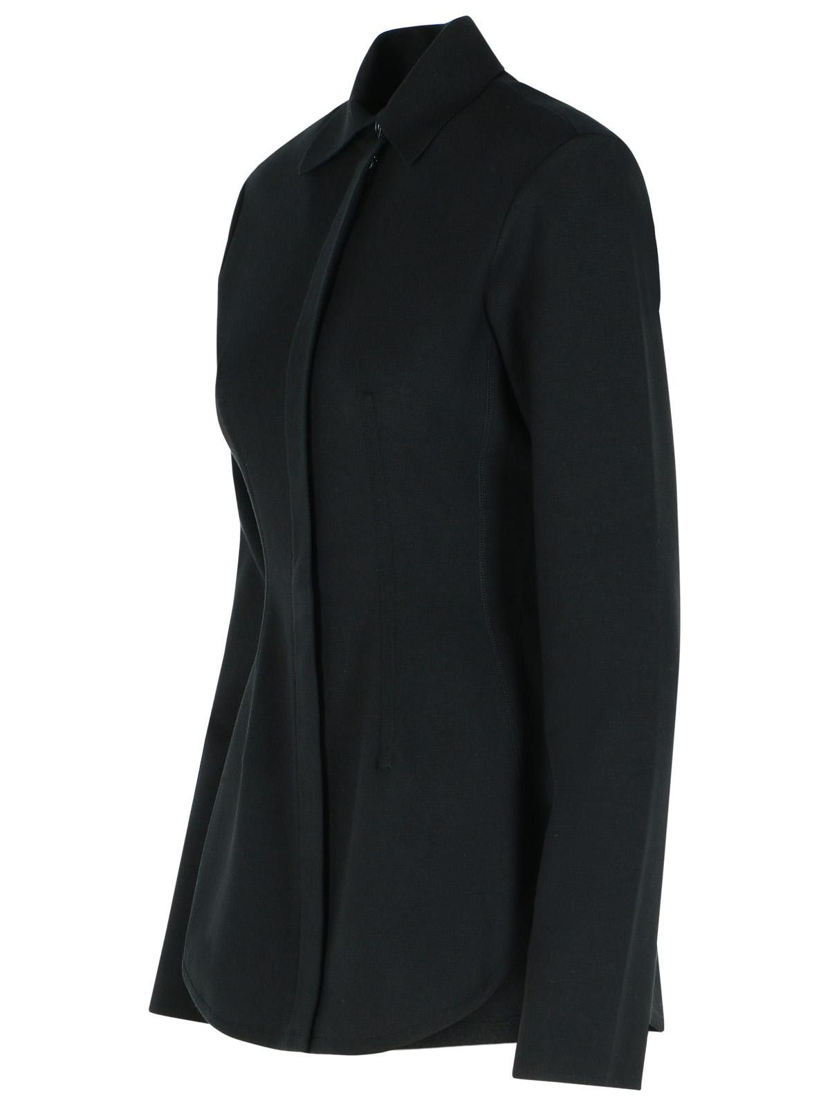 Sportmax SPORTMAX 'Baffo' Black Viscose Knit Shirt Size M / US 6-8 / IT 42-44 - 2 Thumbnail
