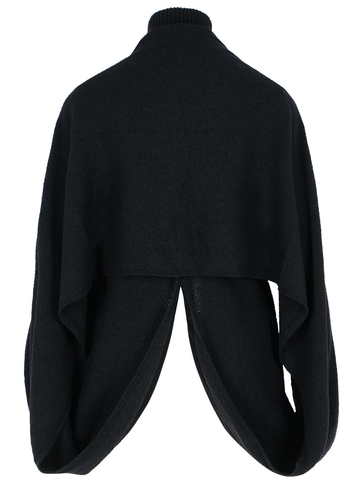 Sportmax SPORTMAX 'Adepto' Black Virgin Wool Blend High Neck Sweater Size XS / US 0-2 / IT 36-38 - 3 Thumbnail