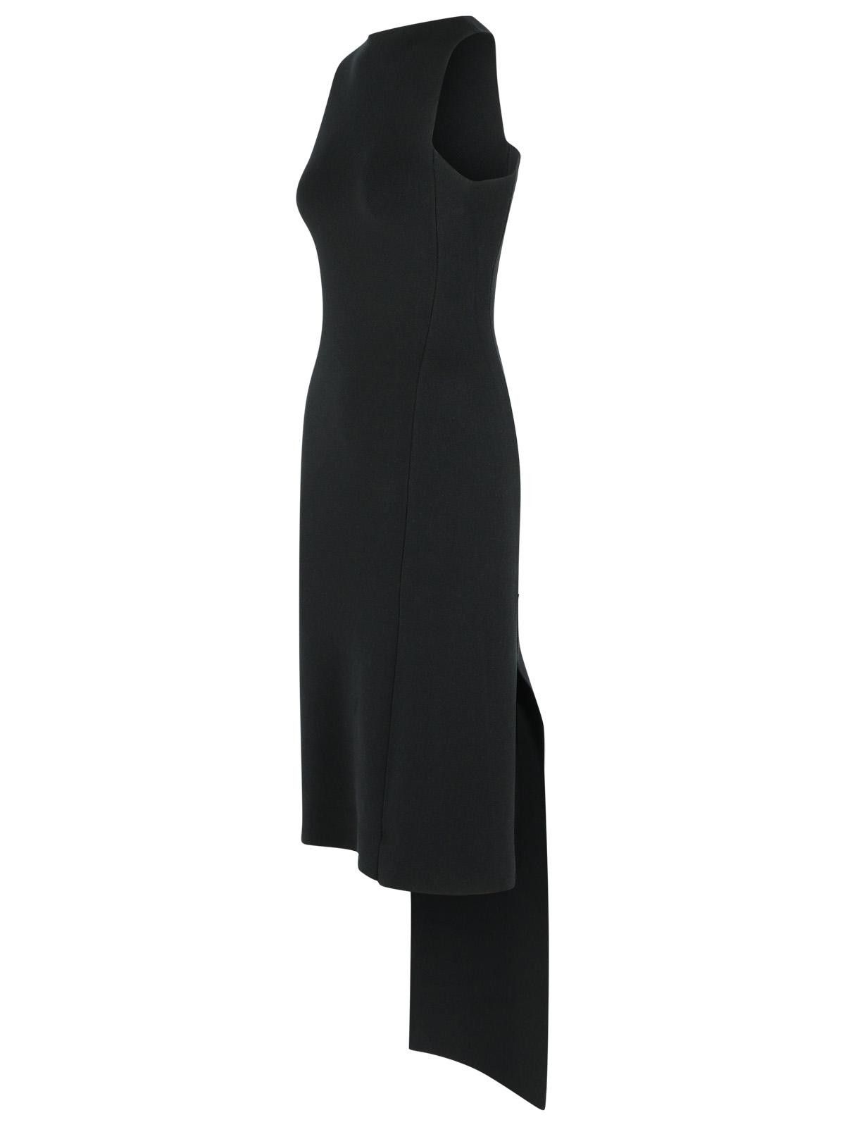 Courreges COURREGES 'Oblique' Dress In Black Viscose Blend Size M / US 6-8 / IT 42-44 - 2 Thumbnail
