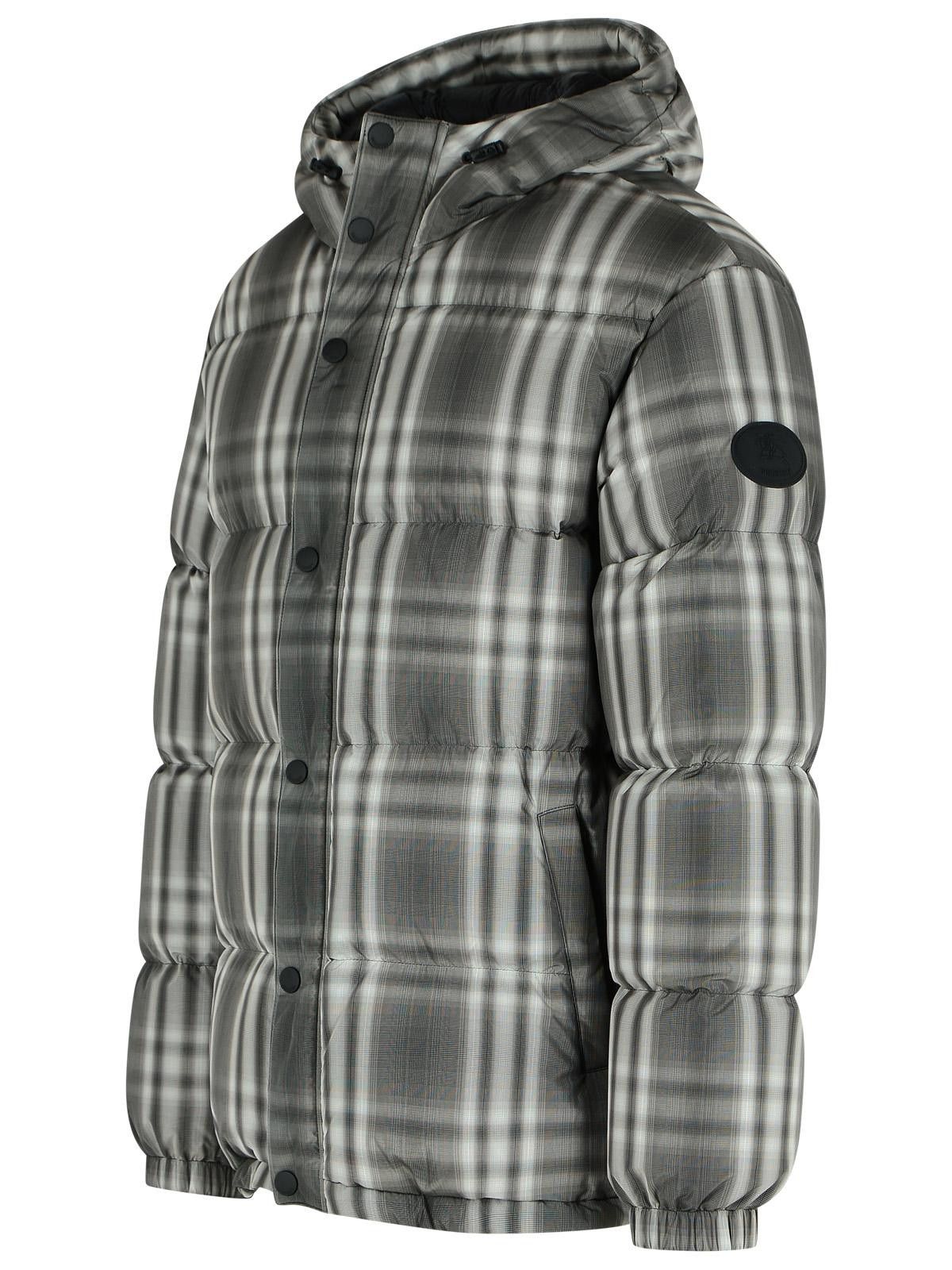 Burberry BURBERRY Gradient 'Check' Hooded Black Polyester Down Jacket Size US S / EU 44-46 / 1 - 2 Thumbnail