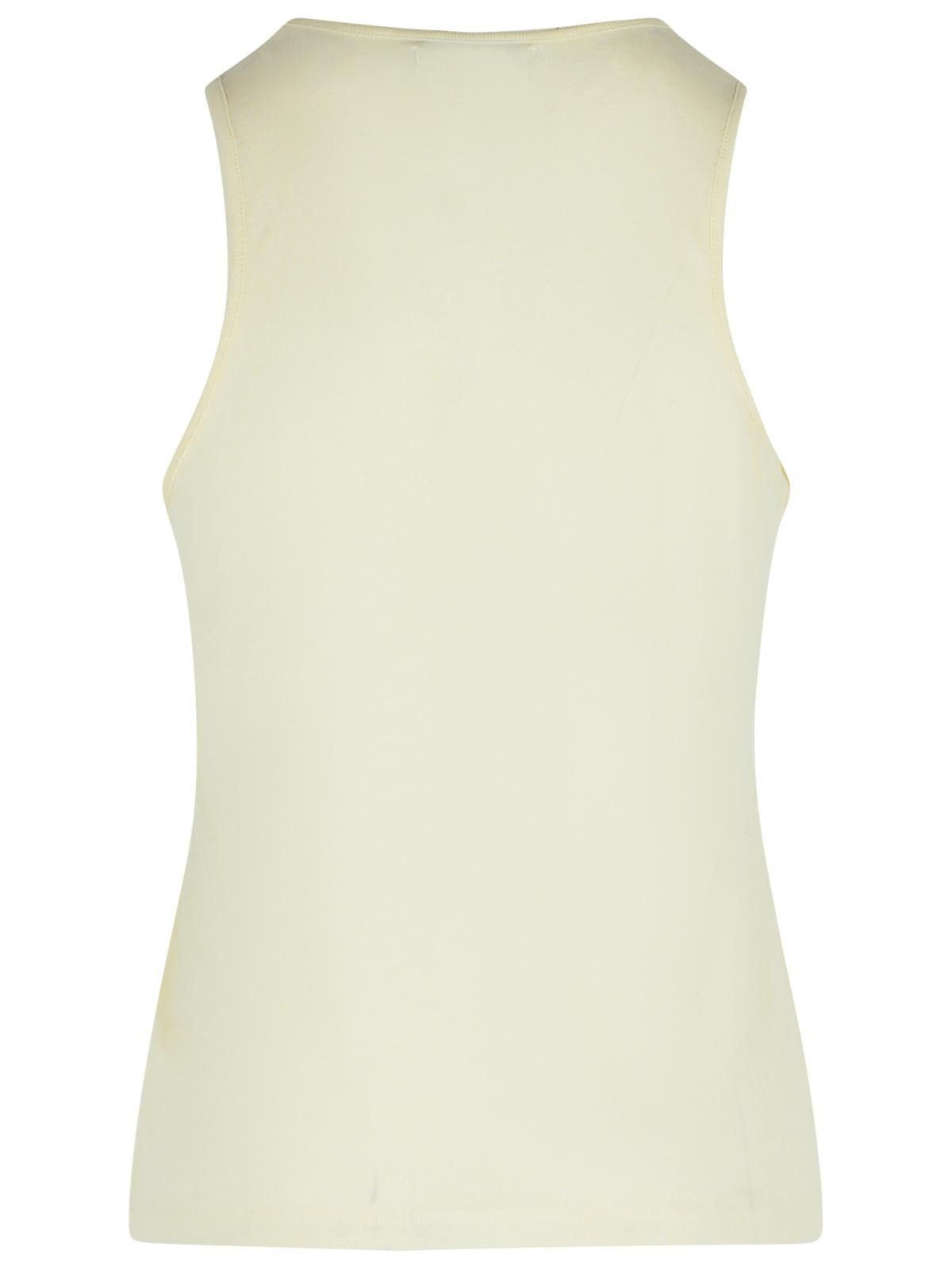 Loulou de Saison LOULOU DE SAISON Ivory Wool Blend Tank Top Size M / US 6-8 / IT 42-44 - 3 Thumbnail