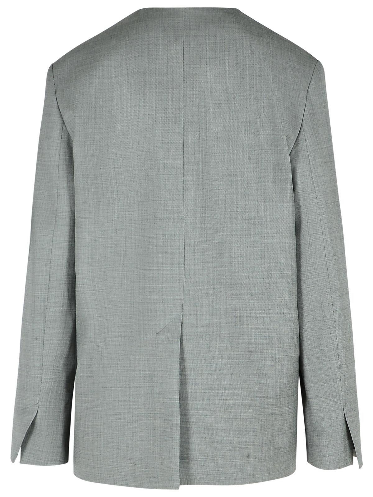 Loulou de Saison LOULOU DE SAISON 'Altair' Grey Virgin Wool Blazer Size M / US 6-8 / IT 42-44 - 3 Thumbnail