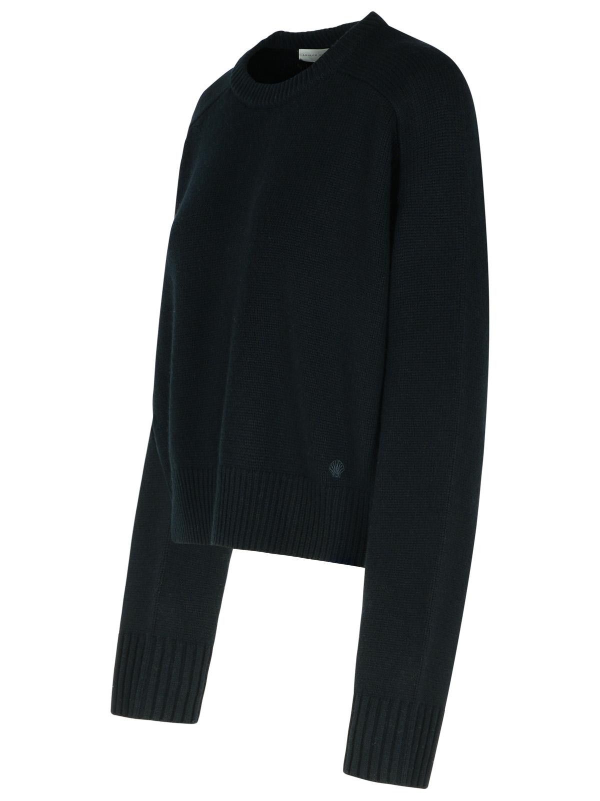 Loulou de Saison LOULOU DE SAISON 'Bruzzi' Black Cashmere Sweater Size S / US 4 / IT 40 - 2 Thumbnail