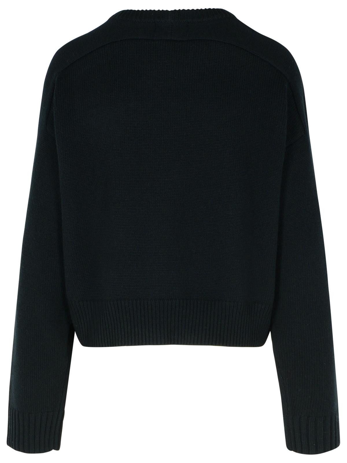 Loulou de Saison LOULOU DE SAISON 'Bruzzi' Black Cashmere Sweater Size S / US 4 / IT 40 - 3 Thumbnail