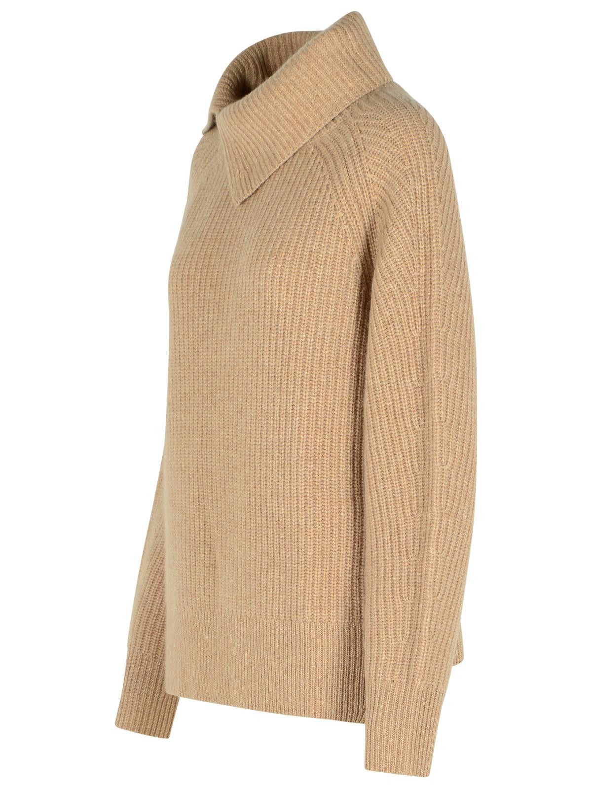 Loulou de Saison LOULOU DE SAISON 'Cecil' Beige Cashmere Sweater Size XS / US 0-2 / IT 36-38 - 2 Thumbnail