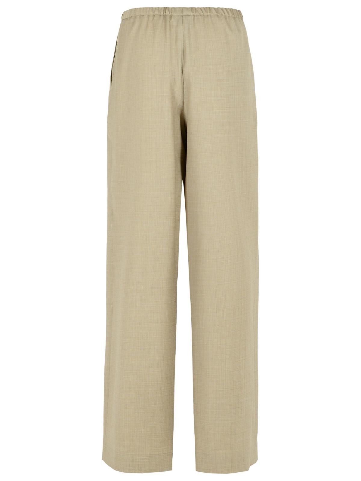 Loulou de Saison LOULOU DE SAISON 'Cove' Beige Virgin Wool Pants Size 27" / US 4 / IT 40 - 3 Thumbnail