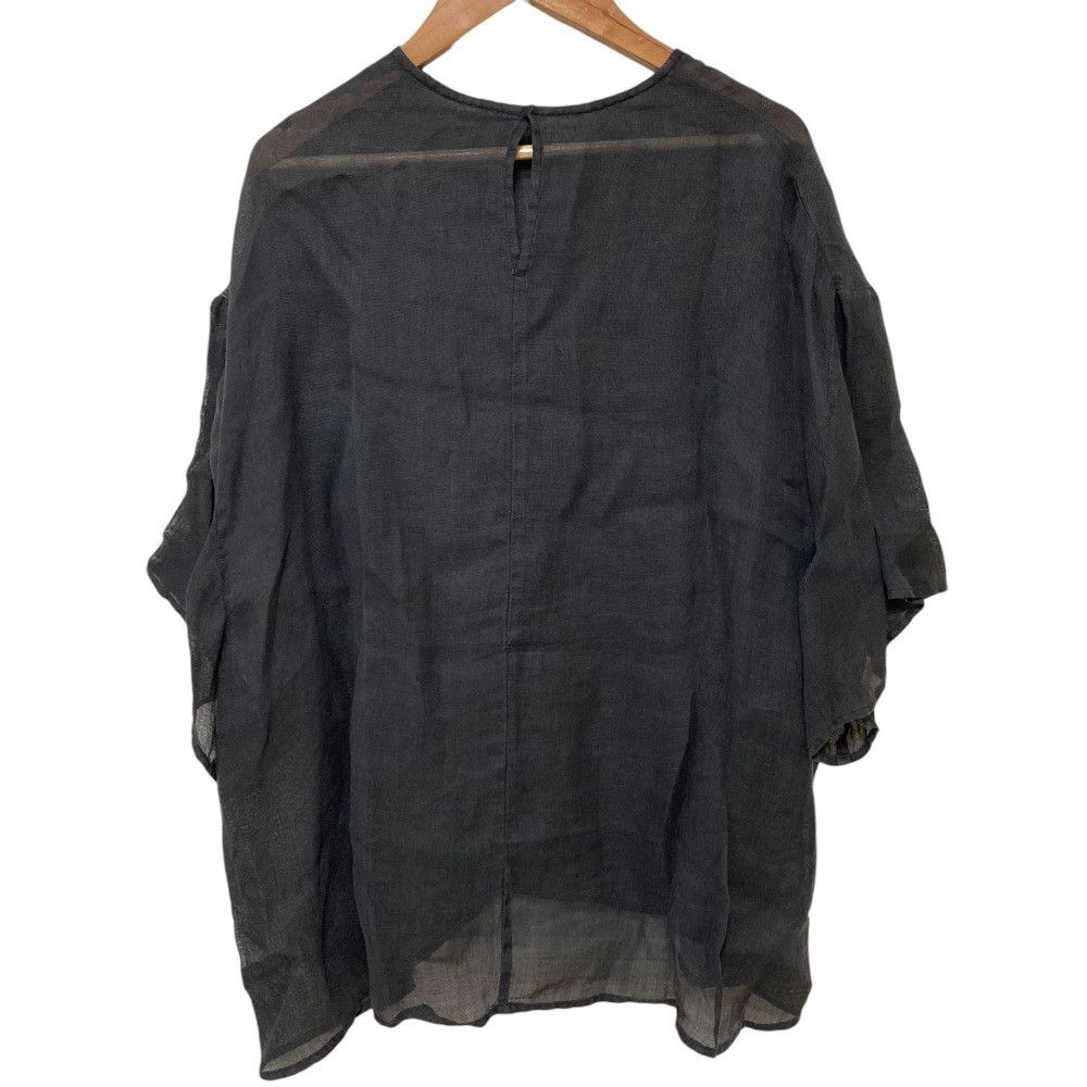 Other Other AP STUDIO Linen Mesh Blouse Natural Material Tops DUTY FREE for USA Size ONE SIZE - 3 Thumbnail