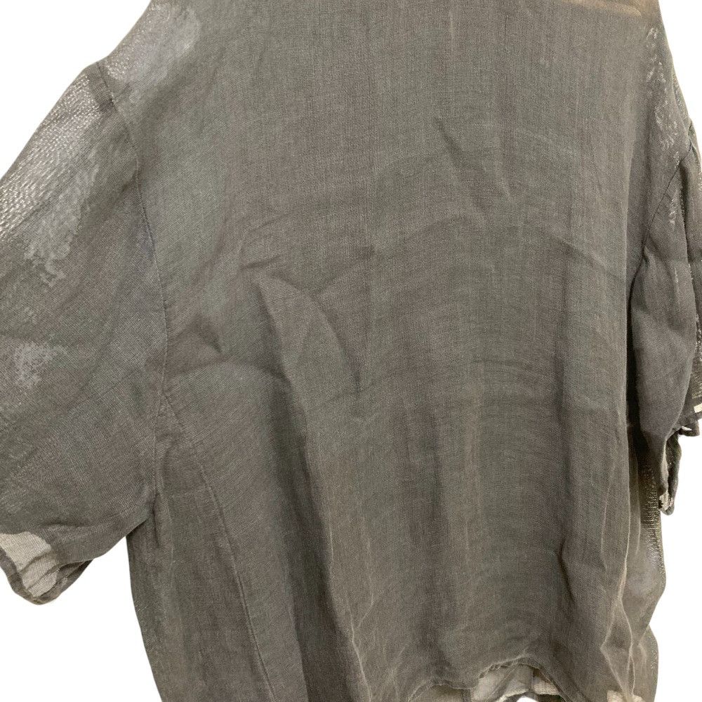 Other Other AP STUDIO Linen Mesh Blouse Natural Material Tops DUTY FREE for USA Size ONE SIZE - 2 Thumbnail