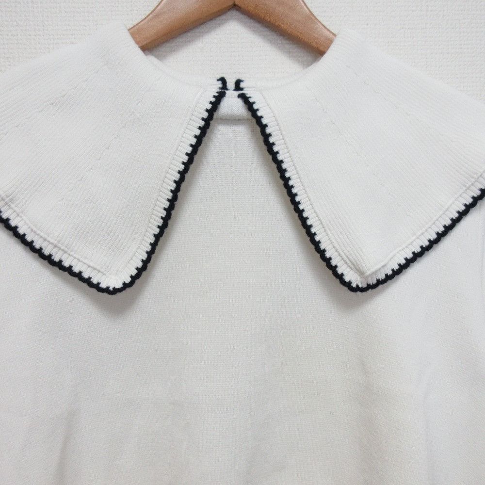 Other Other yori Embroidery Collar Knit Sweater Others Tops YR31-24040SP DUTY FREE for USA Size ONE SIZE - 3 Thumbnail