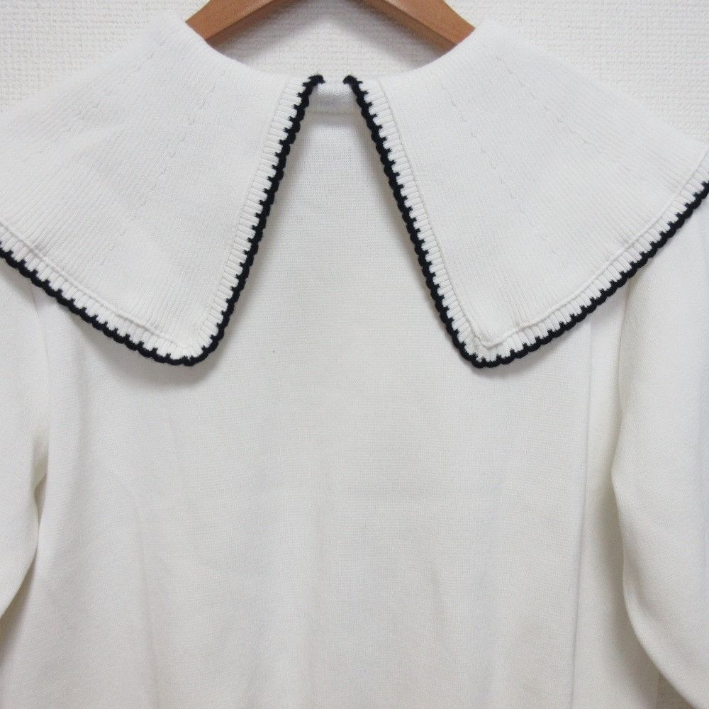 Other Other yori Embroidery Collar Knit Sweater Others Tops YR31-24040SP DUTY FREE for USA Size ONE SIZE - 4 Thumbnail