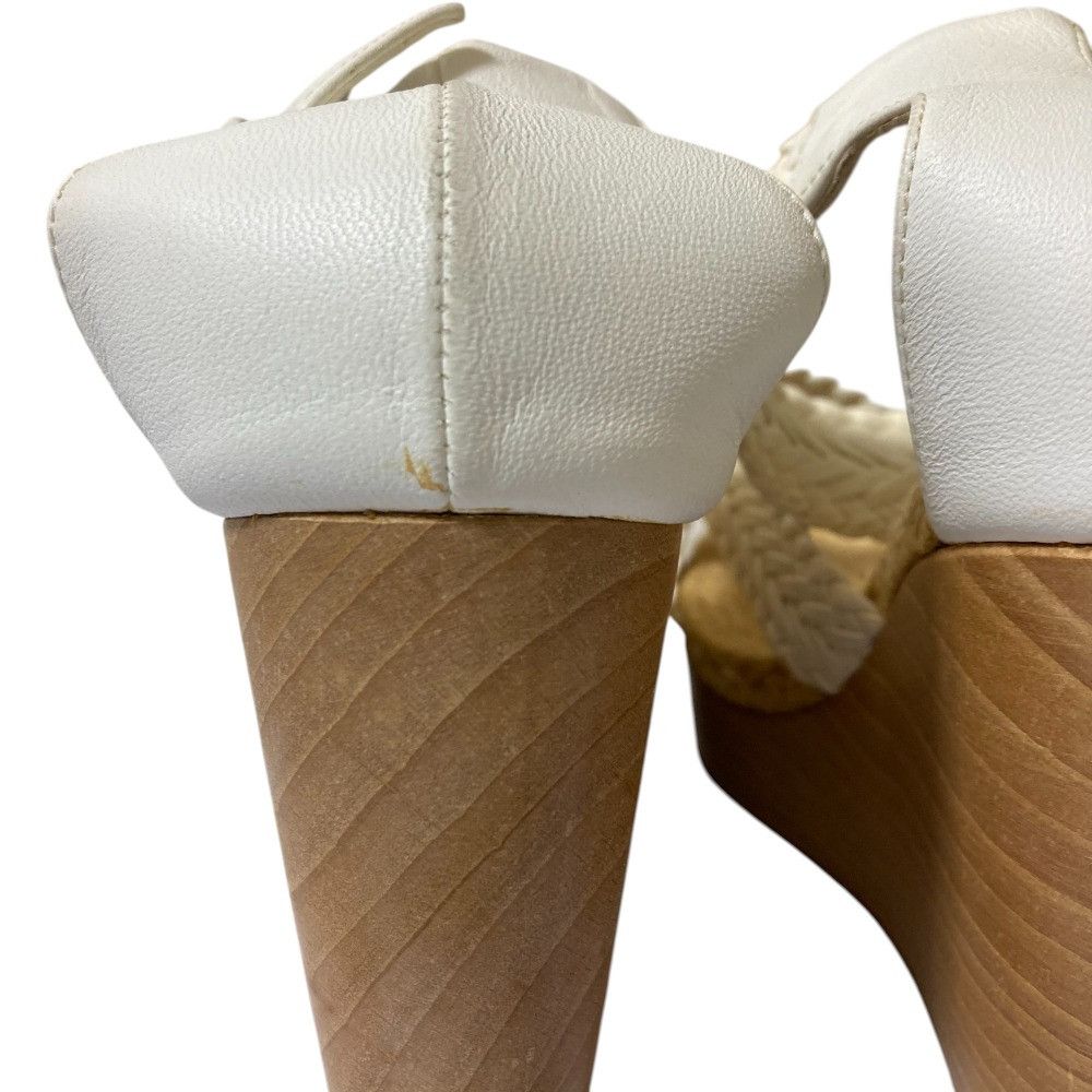 Hermes Hermes Hermes Mesh Leather Wedge Wood Sandals Leather Shoes DUTY FREE for USA Size ONE SIZE - 14 Thumbnail