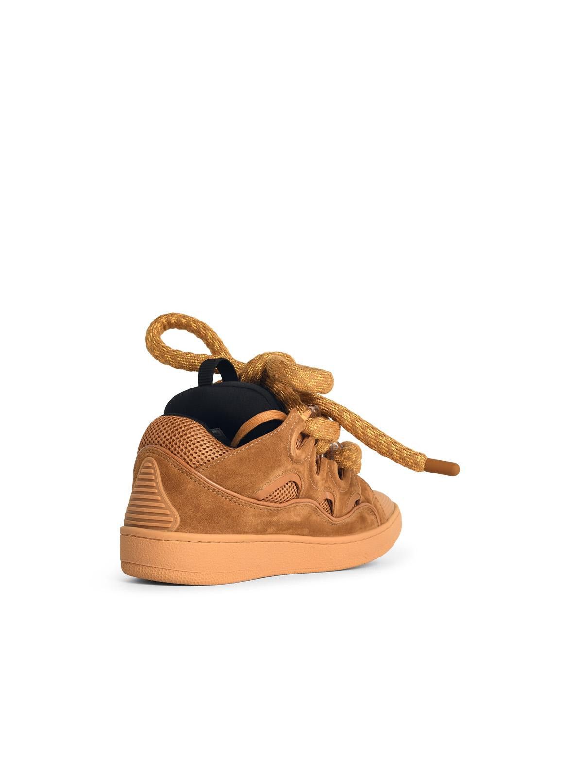 Lanvin LANVIN 'Curb' Beige Leather Blend Sneakers Size US 11 / EU 44 - 3 Thumbnail