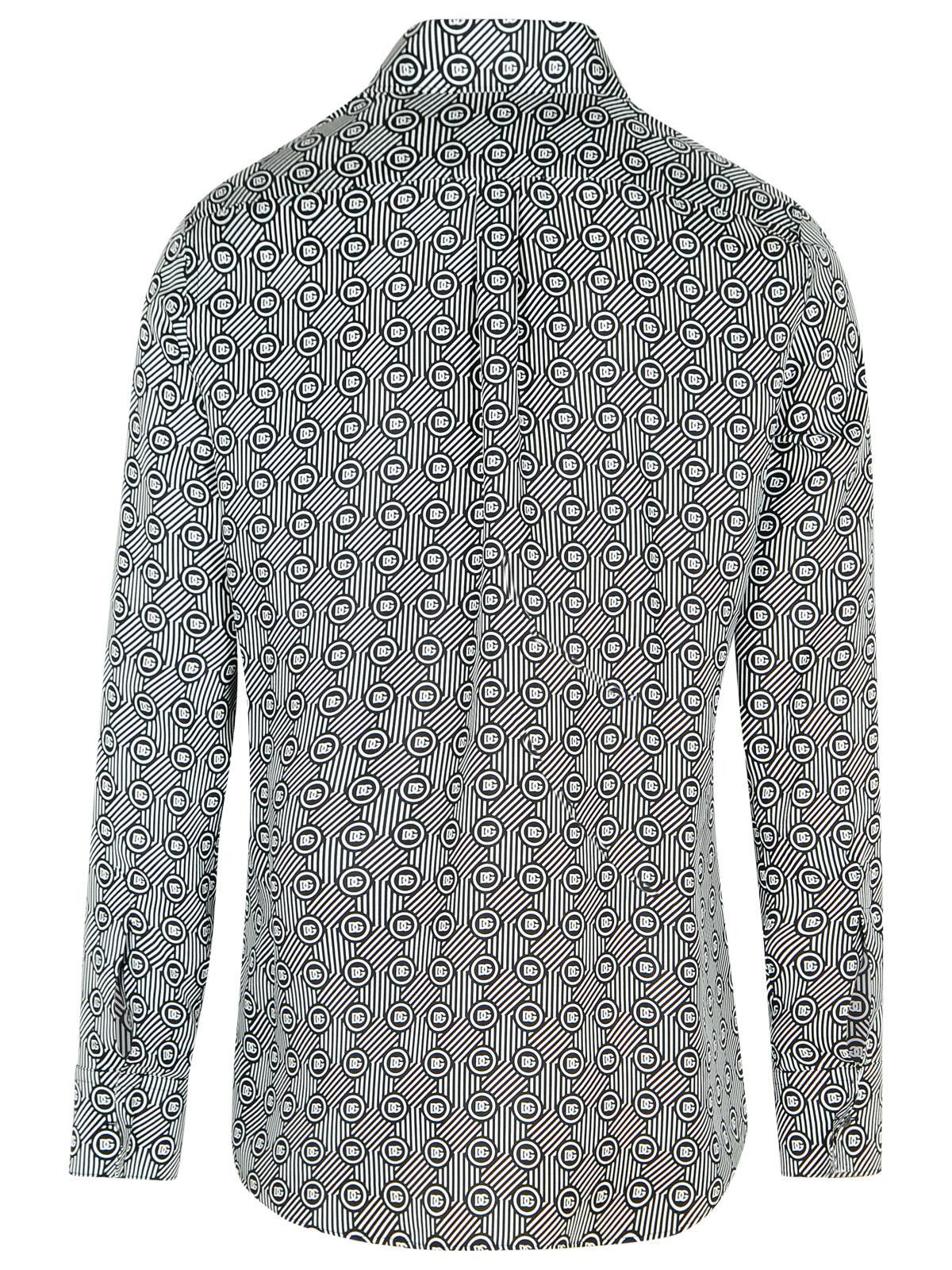 Dolce & Gabbana DOLCE & GABBANA Black Silk Shirt Size US L / EU 52-54 / 3 - 3 Thumbnail