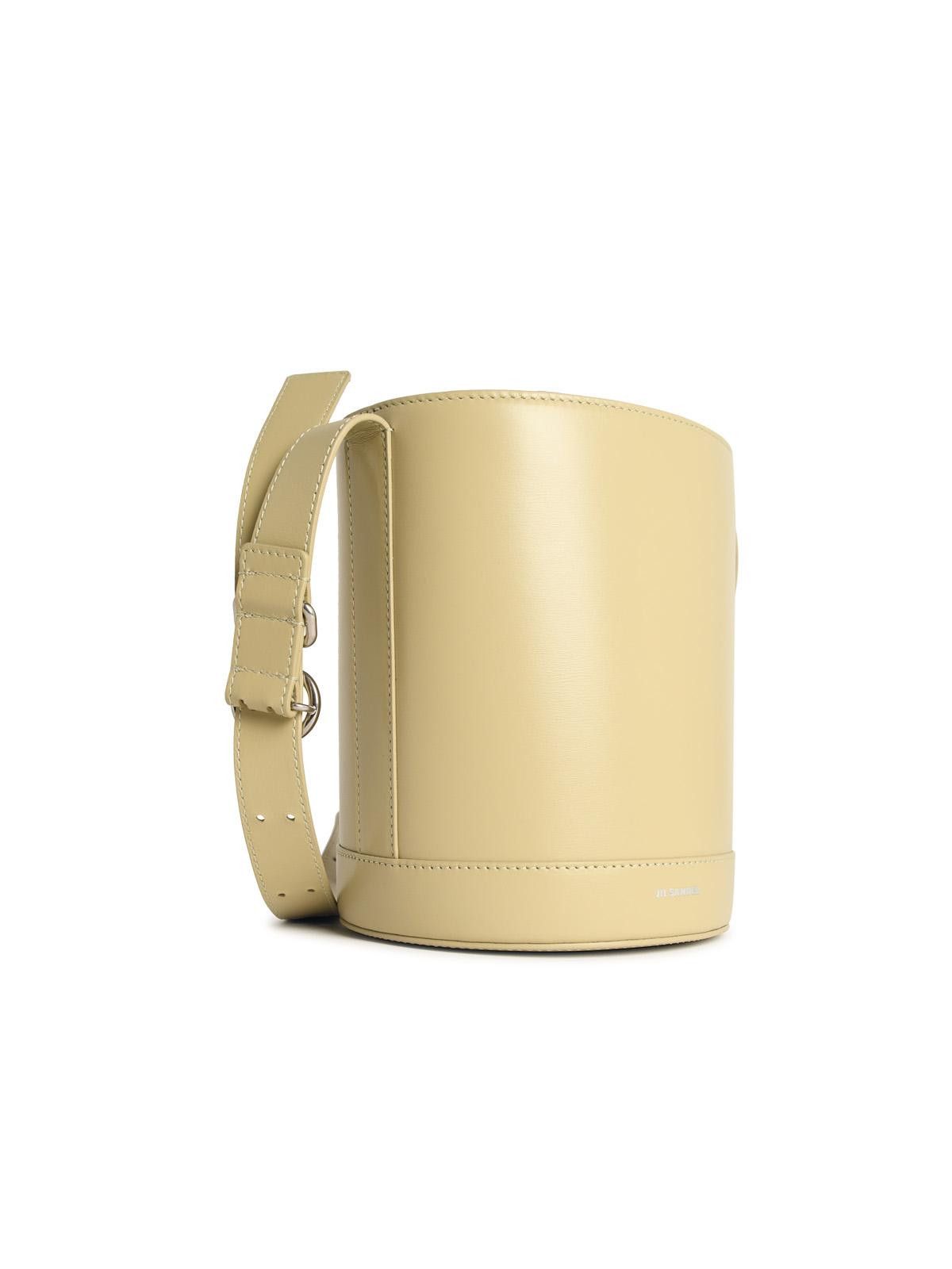 Jil Sander JIL SANDER 'Cannolo' Bucket Bag In Almond Nappa Leather Size ONE SIZE - 2 Thumbnail