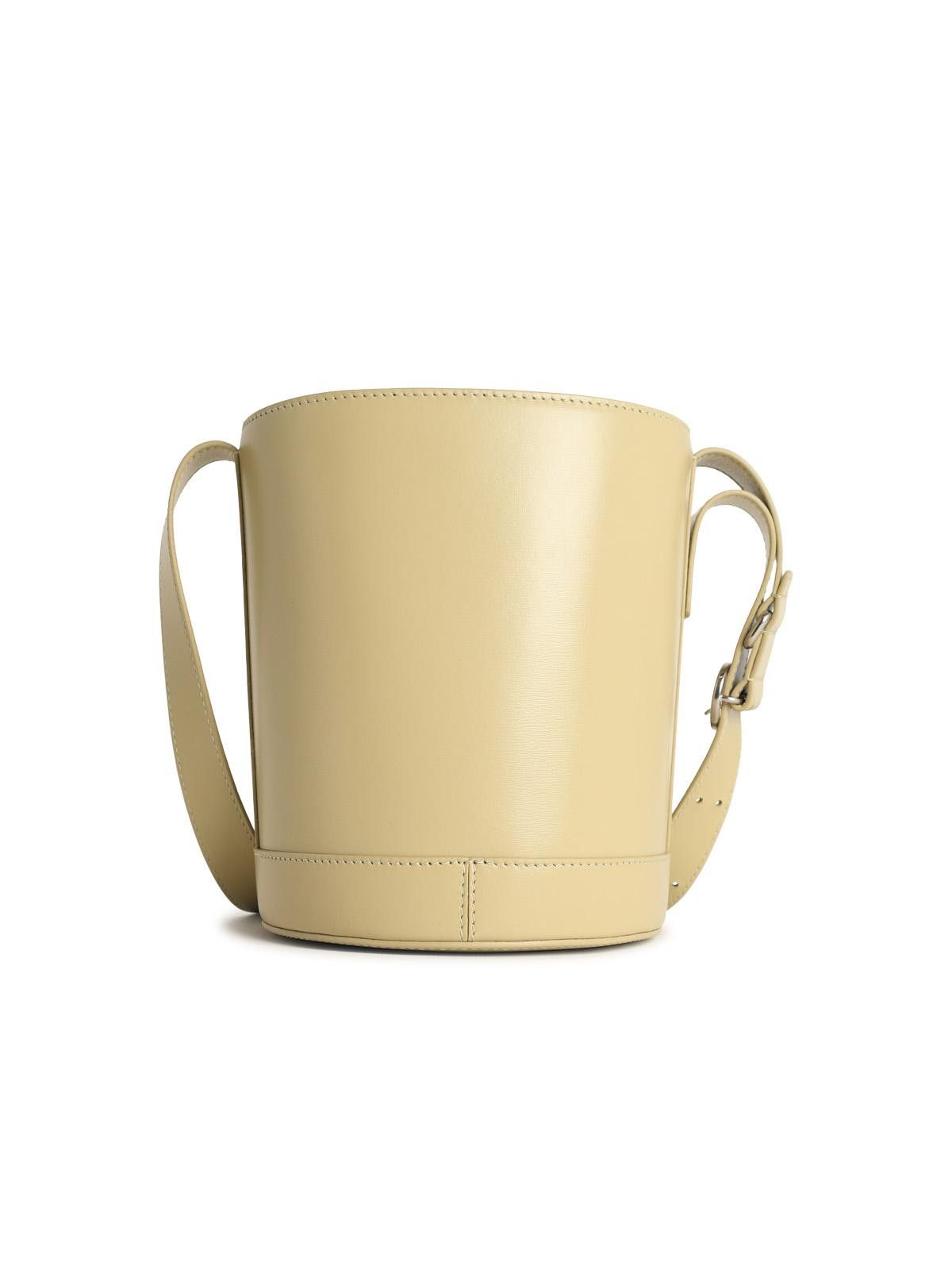 Jil Sander JIL SANDER 'Cannolo' Bucket Bag In Almond Nappa Leather Size ONE SIZE - 3 Thumbnail