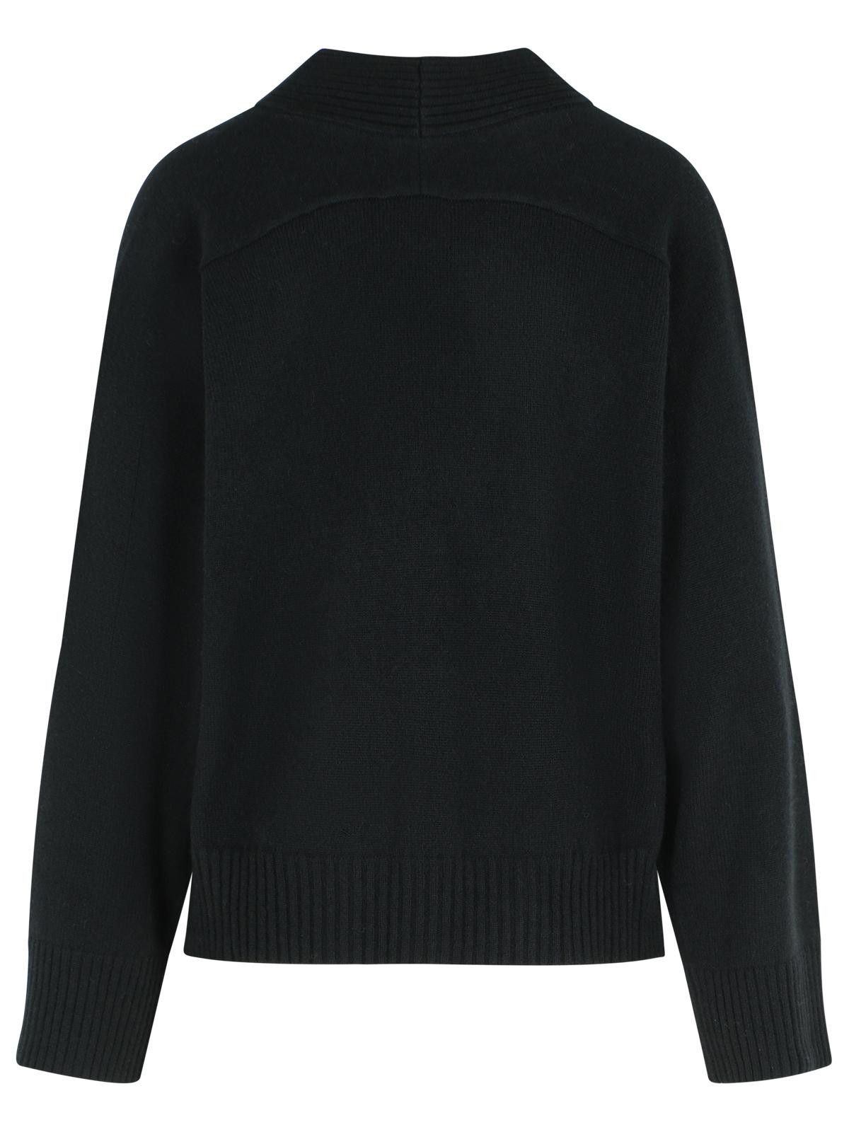 Loulou de Saison LOULOU DE SAISON Black Cashmere Cardigan Size L / US 10 / IT 46 - 3 Thumbnail