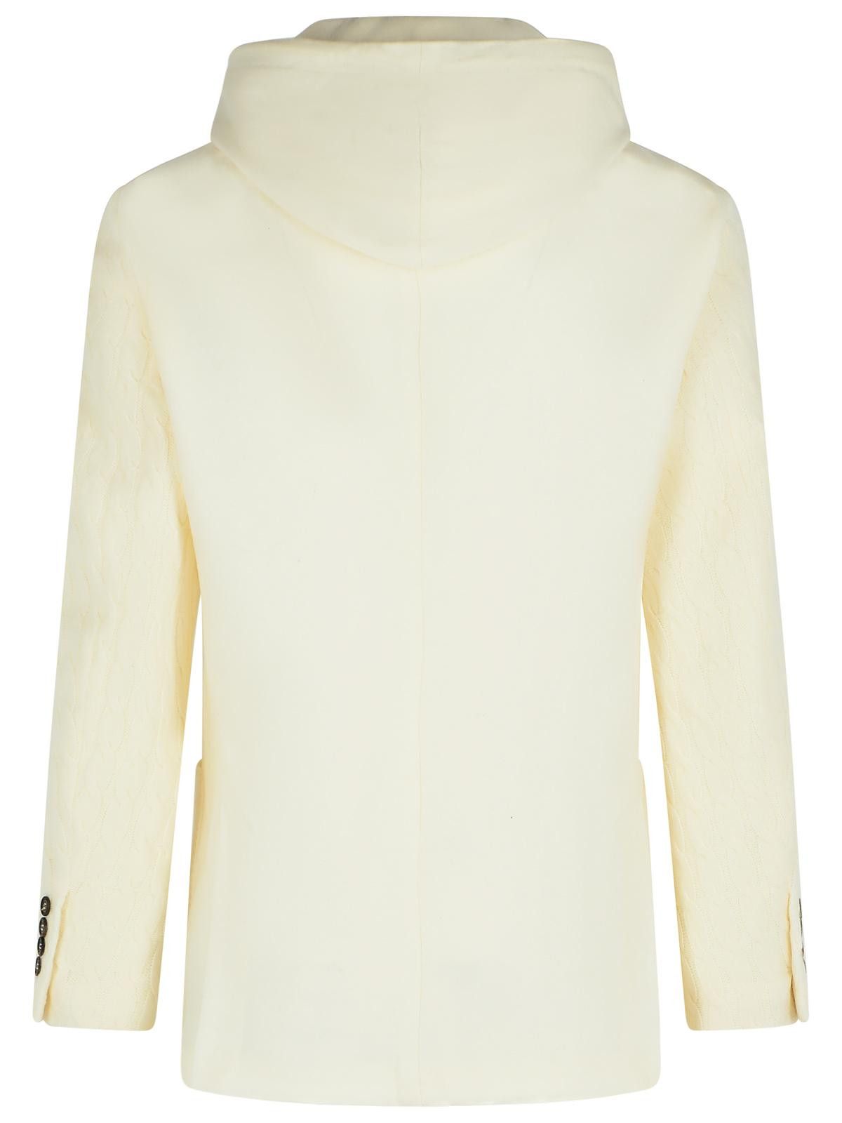 ELEVENTY Ivory Wool And Cashmere Blazer