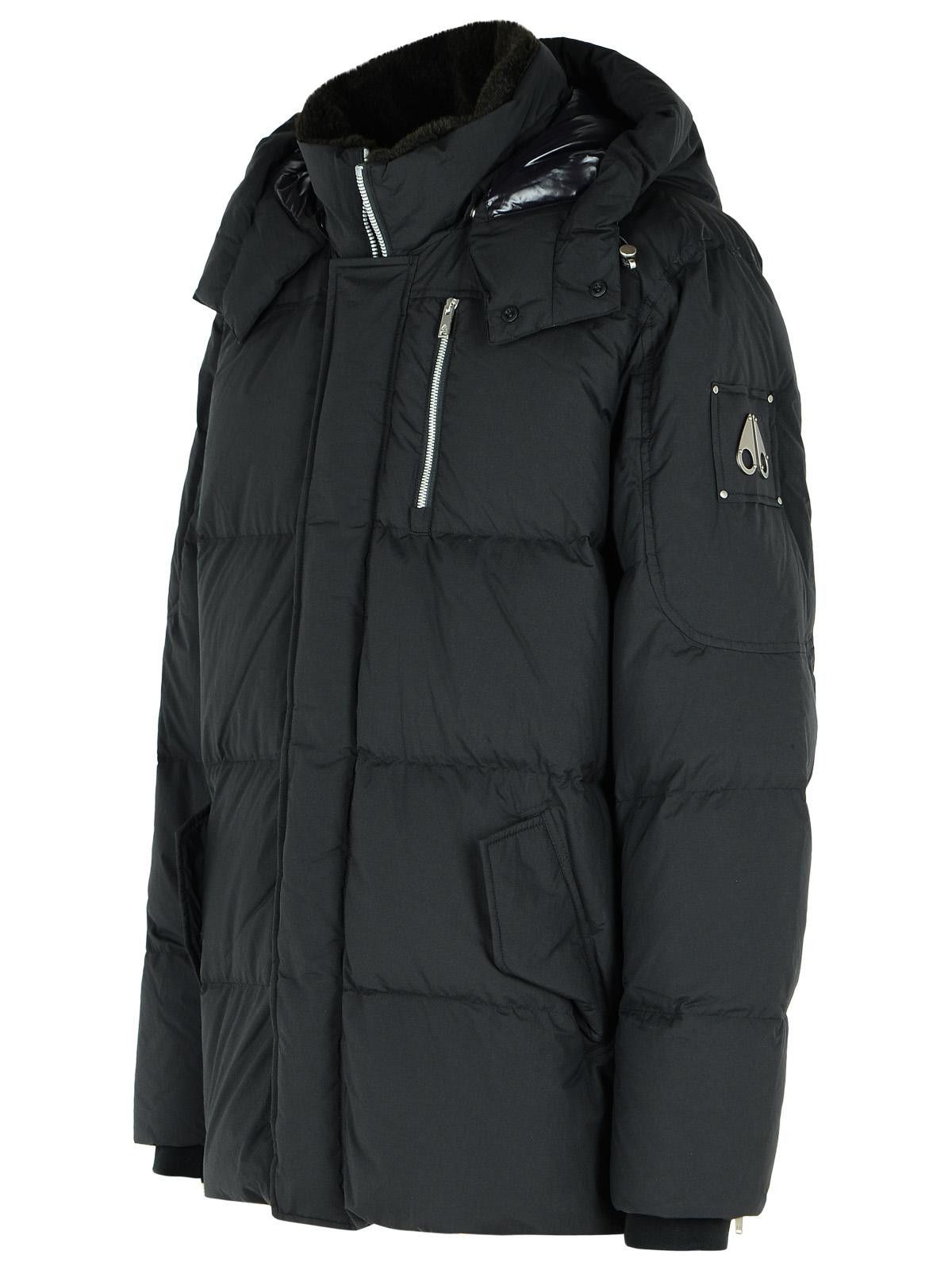 Moose Knuckles MOOSE KNUCKLES 'Everest 3Q' Black Nylon And Cotton Down Jacket Size US XL / EU 56 / 4 - 2 Thumbnail