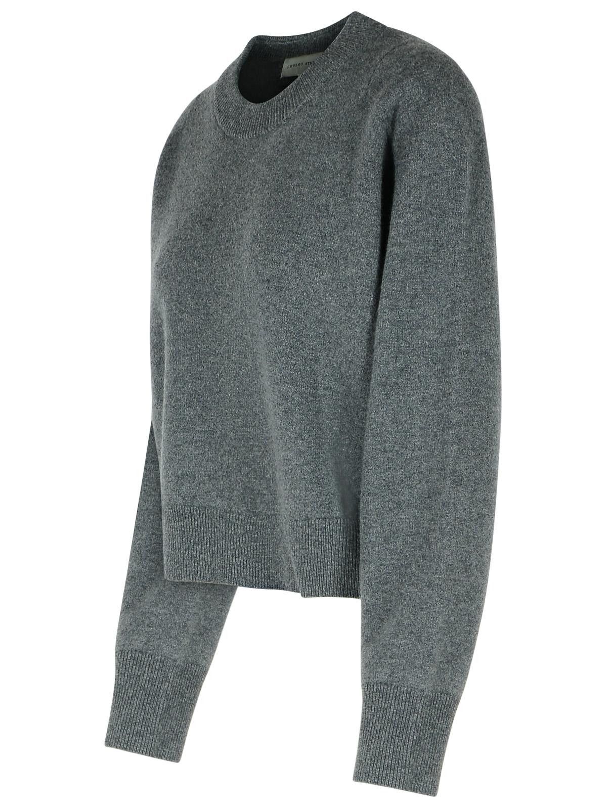 Loulou de Saison LOULOU DE SAISON 'Boxy Miro' Grey Cashmere Sweater Size S / US 4 / IT 40 - 2 Thumbnail