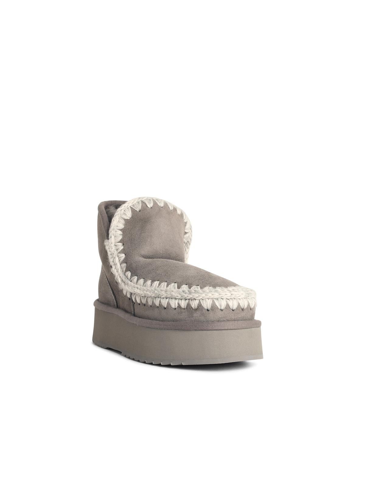 Mou MOU 'Eskimo' Grey Suede Ankle Boots Size US 8 / IT 38 - 2 Thumbnail