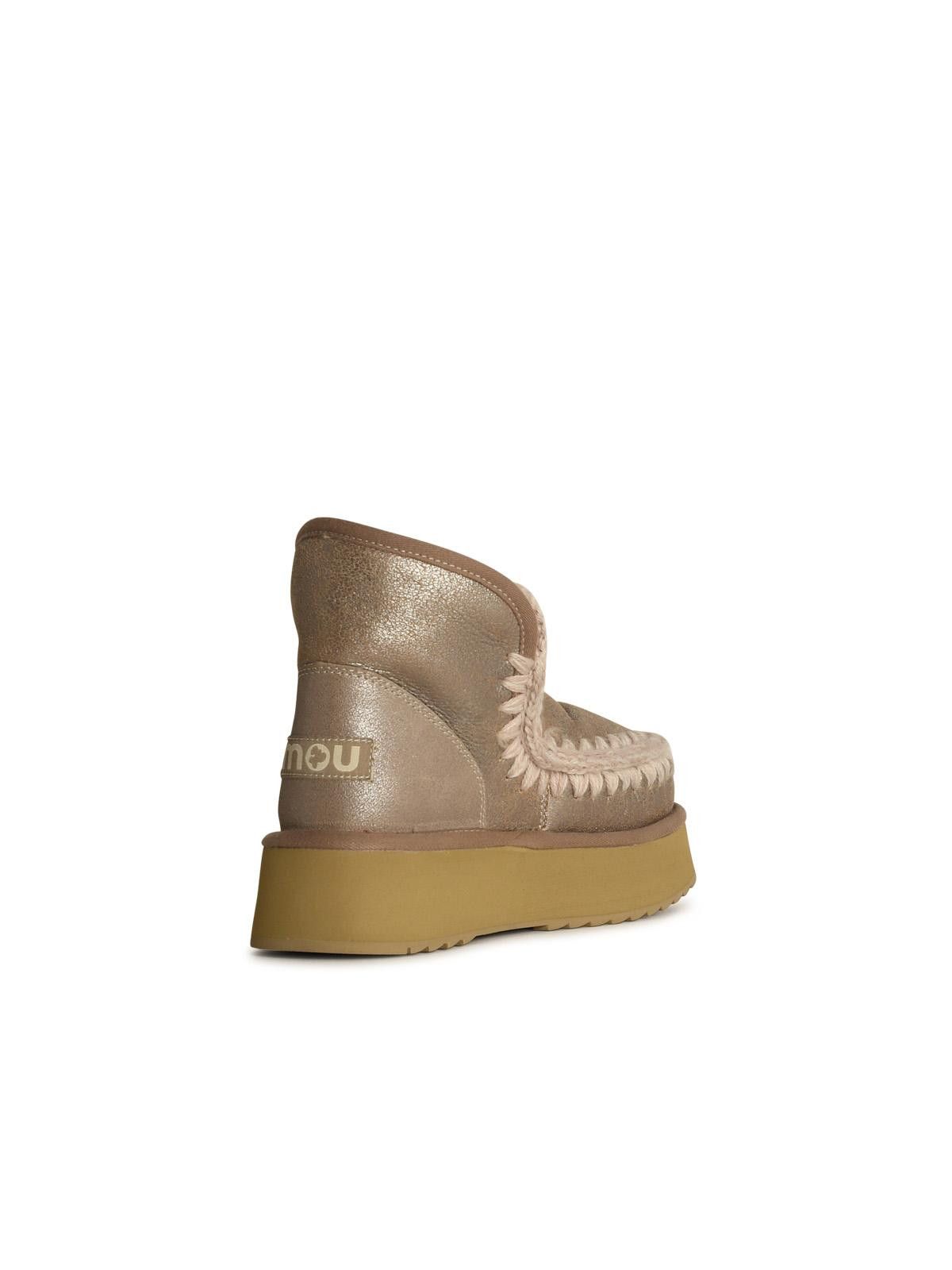 Mou MOU Eskimo 'Platform' In Beige Suede Size US 8 / IT 38 - 3 Thumbnail