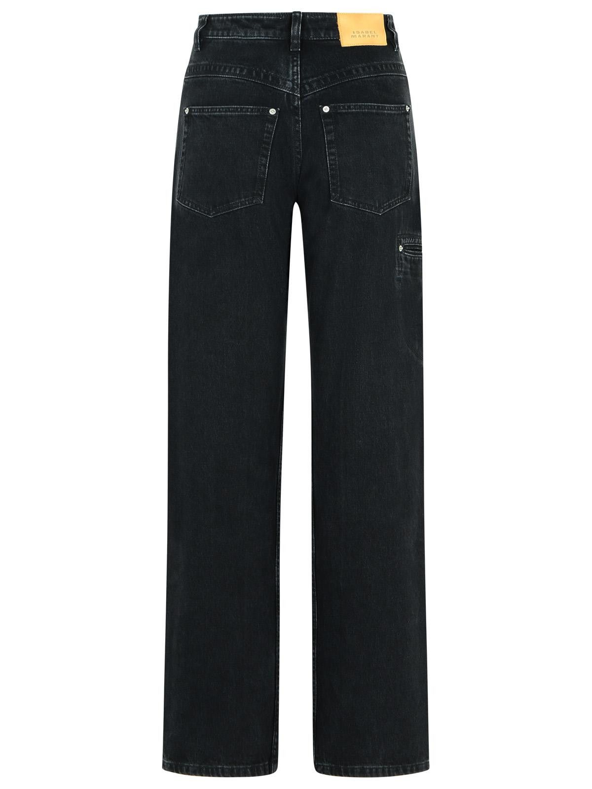 Isabel Marant ISABEL MARANT 'Stely' Black Denim Pants Size 26" / US 2 / IT 38 - 3 Thumbnail