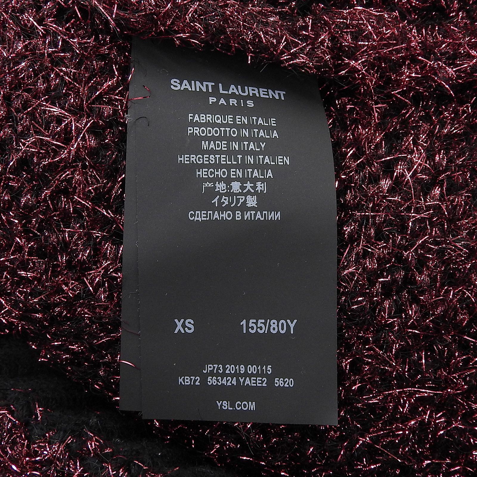 Yves Saint Laurent Yves Saint Laurent Saint Laurent Paris Lame Knit Top Others Tops 563424 DUTY FREE for USA Size ONE SIZE - 6 Thumbnail