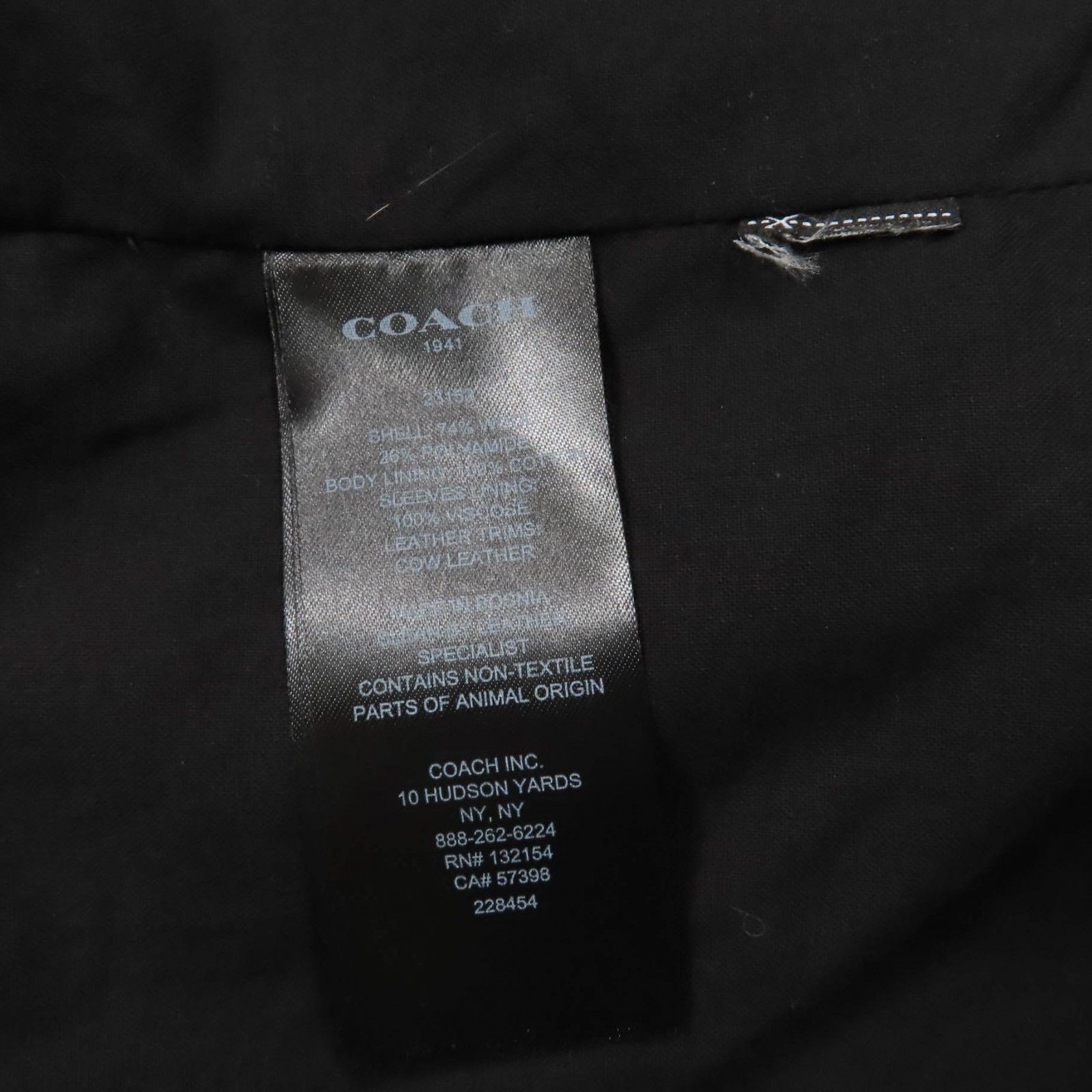 Coach Coach COACH Wool Coat Leather Outerwear DUTY FREE for USA Size ONE SIZE - 13 Thumbnail