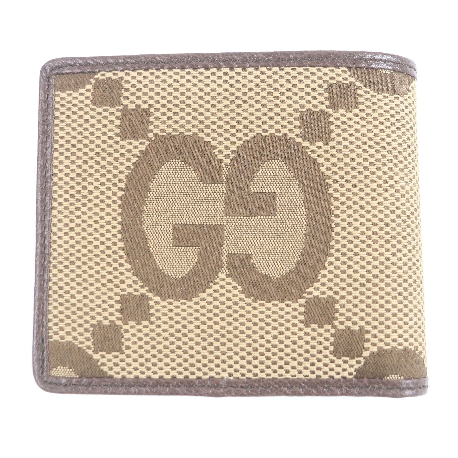 Gucci Gucci Gucci Jumbo GG Canvas Bifold Wallet Canvas Short Wallet 699308 DUTY FREE for USA Size ONE SIZE - 3 Thumbnail