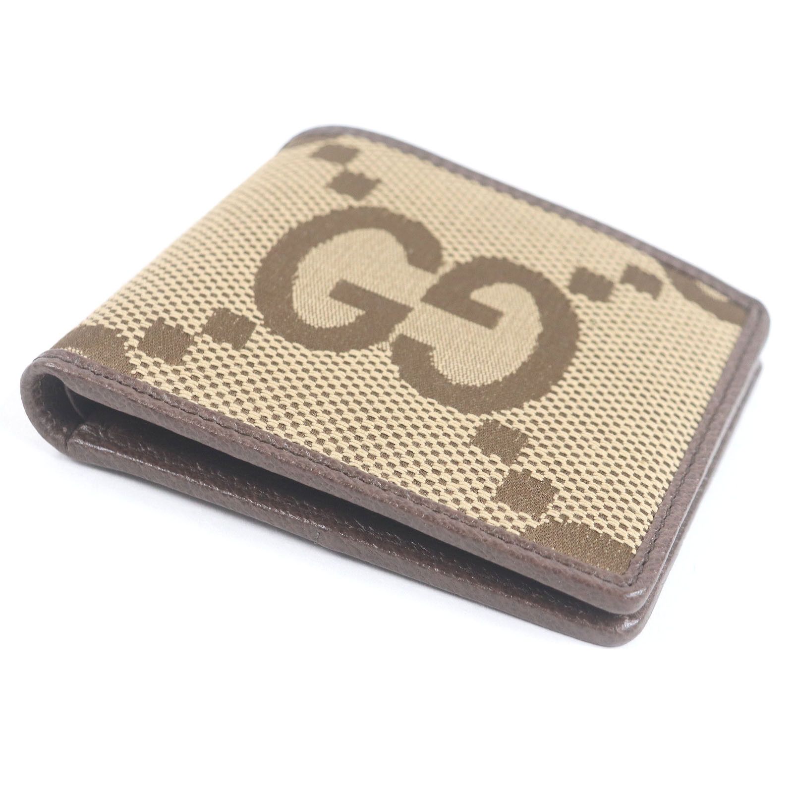 Gucci Gucci Gucci Jumbo GG Canvas Bifold Wallet Canvas Short Wallet 699308 DUTY FREE for USA Size ONE SIZE - 4 Thumbnail