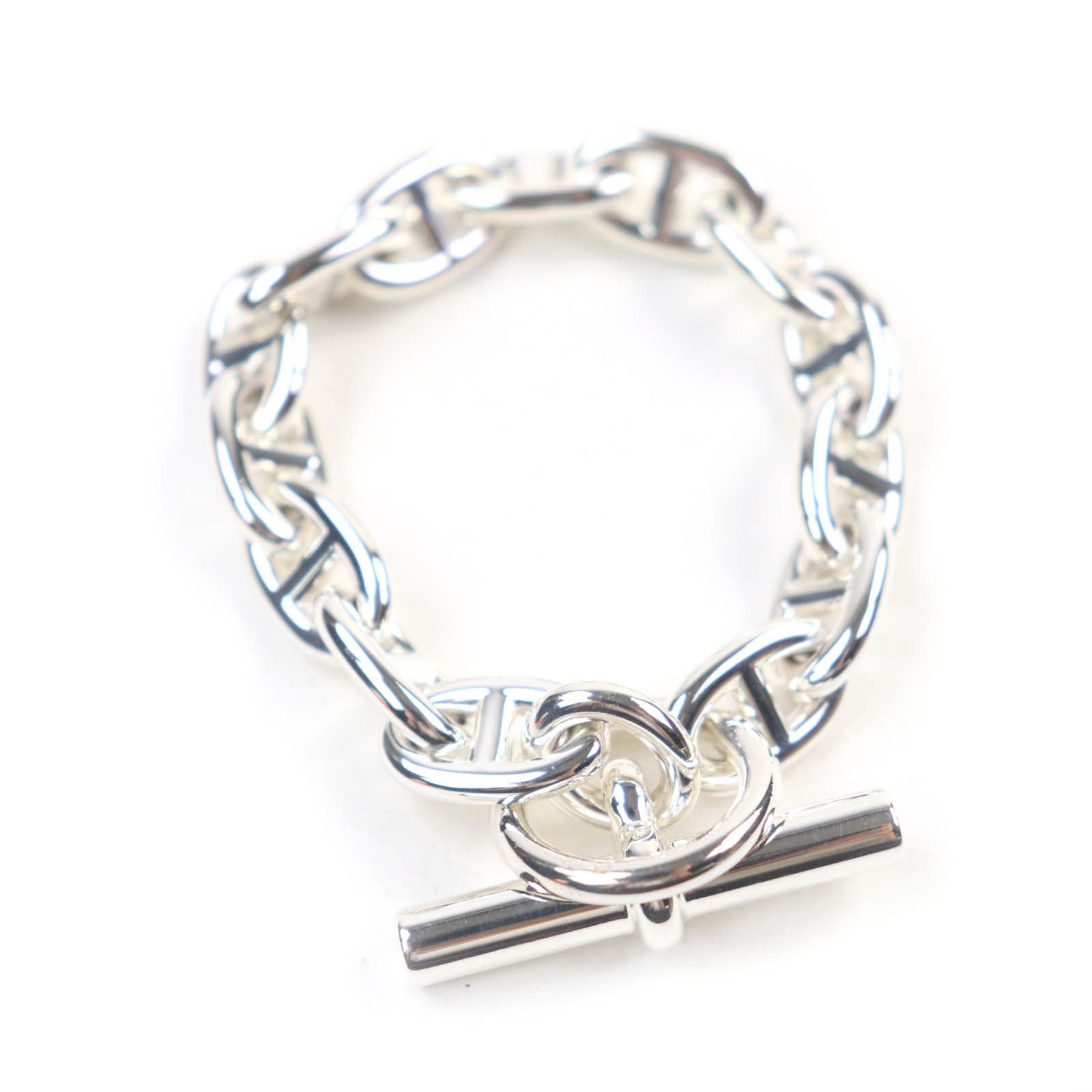 Hermes Hermes Hermes Chaine d'Ancre Silver Bracelet Metal Bracelet DUTY FREE for USA Size ONE SIZE - 3 Thumbnail