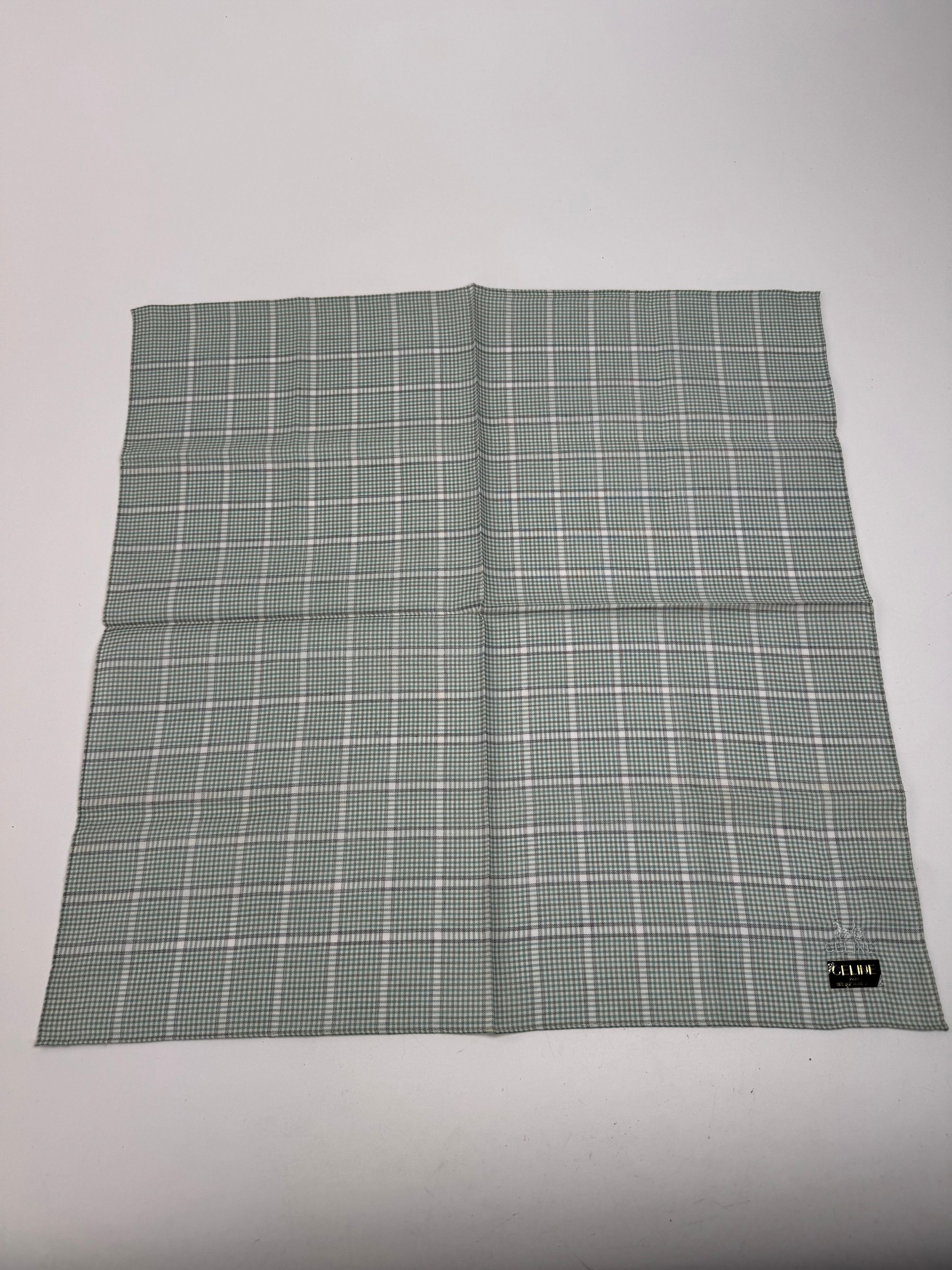 Celine Vintage Checked scarf grey white Size ONE SIZE - 6 Thumbnail