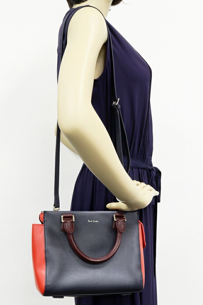 Paul Smith Paul Smith Paul Smith Calf 2way Tote Bag Leather Shoulder Bag DUTY FREE for USA Size ONE SIZE - 2 Thumbnail