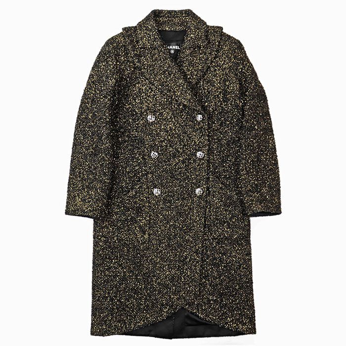 Chanel Chanel Chanel Métiers d’Art Paris-Egypte Metallic Tweed Coat Others Outerwear P61938 DUTY FREE for USA Size ONE SIZE - 5 Thumbnail