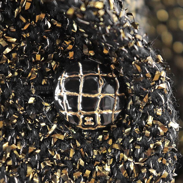 Chanel Chanel Chanel Métiers d’Art Paris-Egypte Metallic Tweed Coat Others Outerwear P61938 DUTY FREE for USA Size ONE SIZE - 3 Thumbnail
