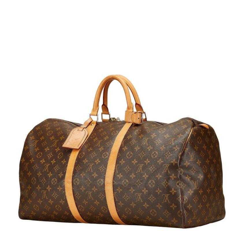 Louis Vuitton Louis Vuitton Louis Vuitton Keepall Monogram Travel Bag Canvas Travel Bag M41424 DUTY FREE for USA Size ONE SIZE - 2 Thumbnail