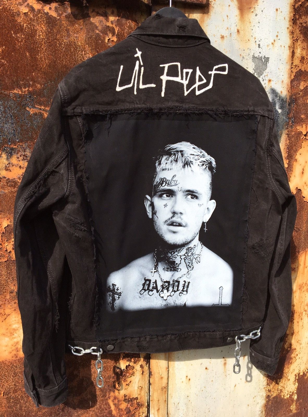 Custom LIL PEEP TRIBUTE CUSTOM JACKET | Grailed