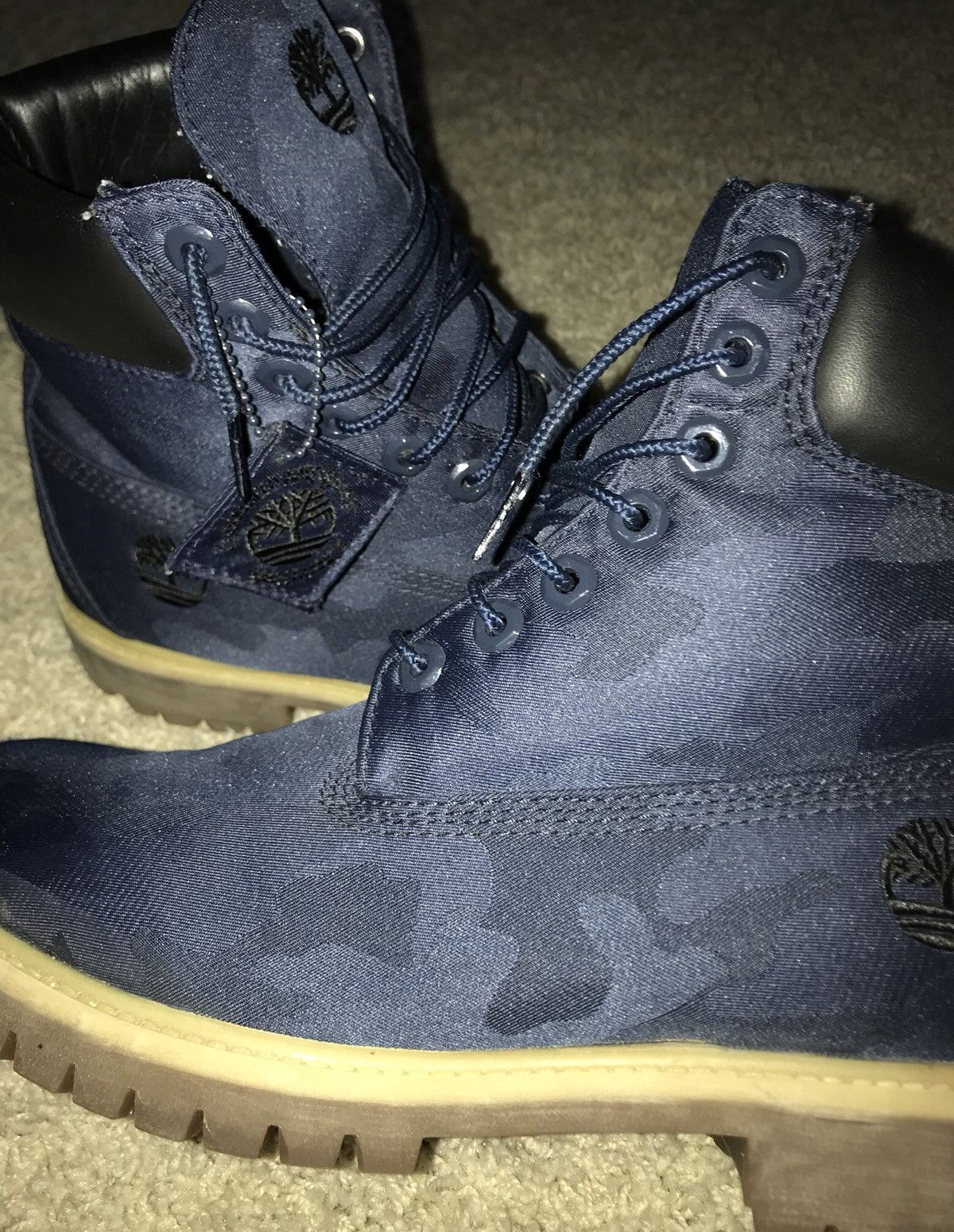 Timberland Timberland Boots Blue Camo Grailed