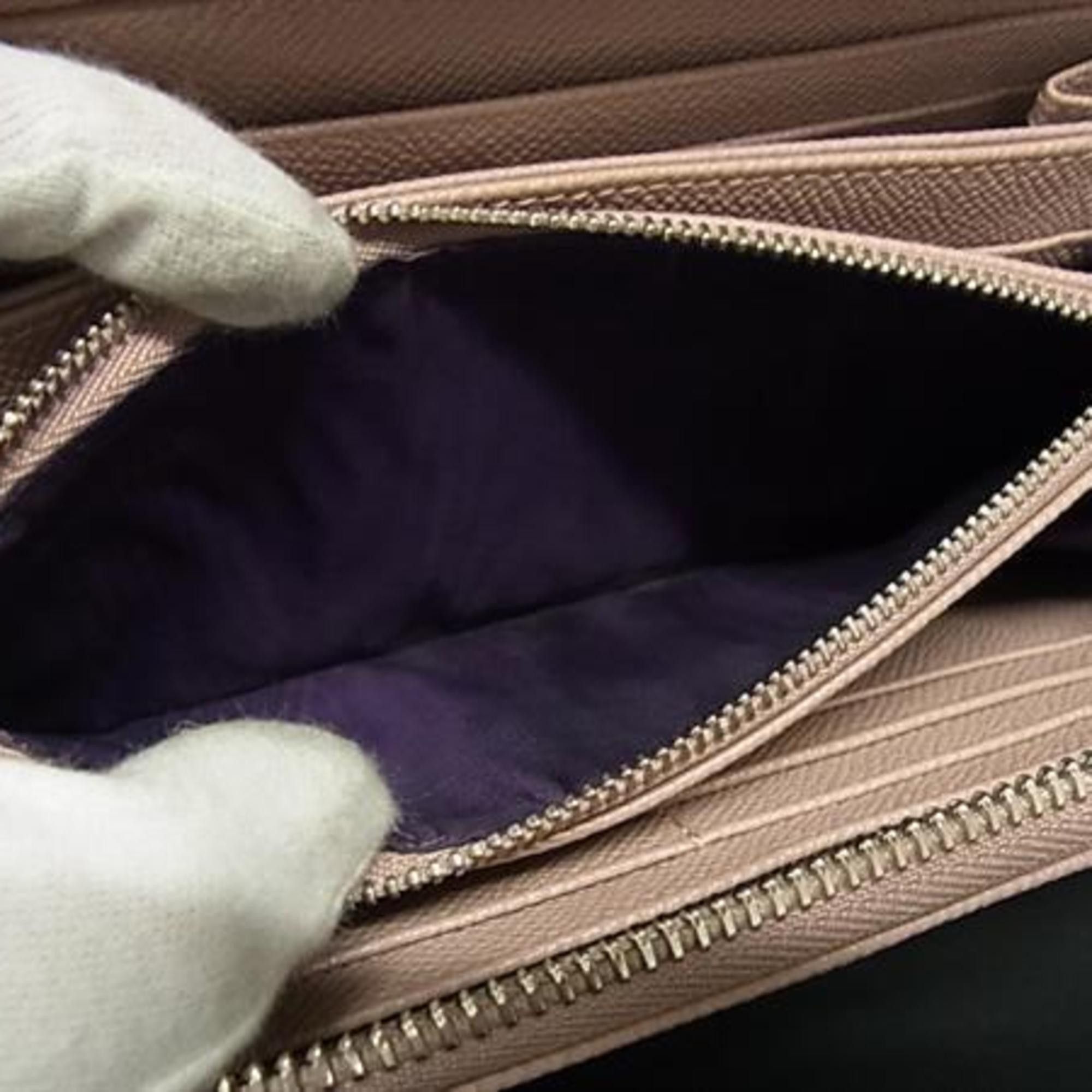 Bvlgari BVLGARI Round Long Wallet 36935 Pink Leather Women's Size ONE SIZE - 5 Thumbnail