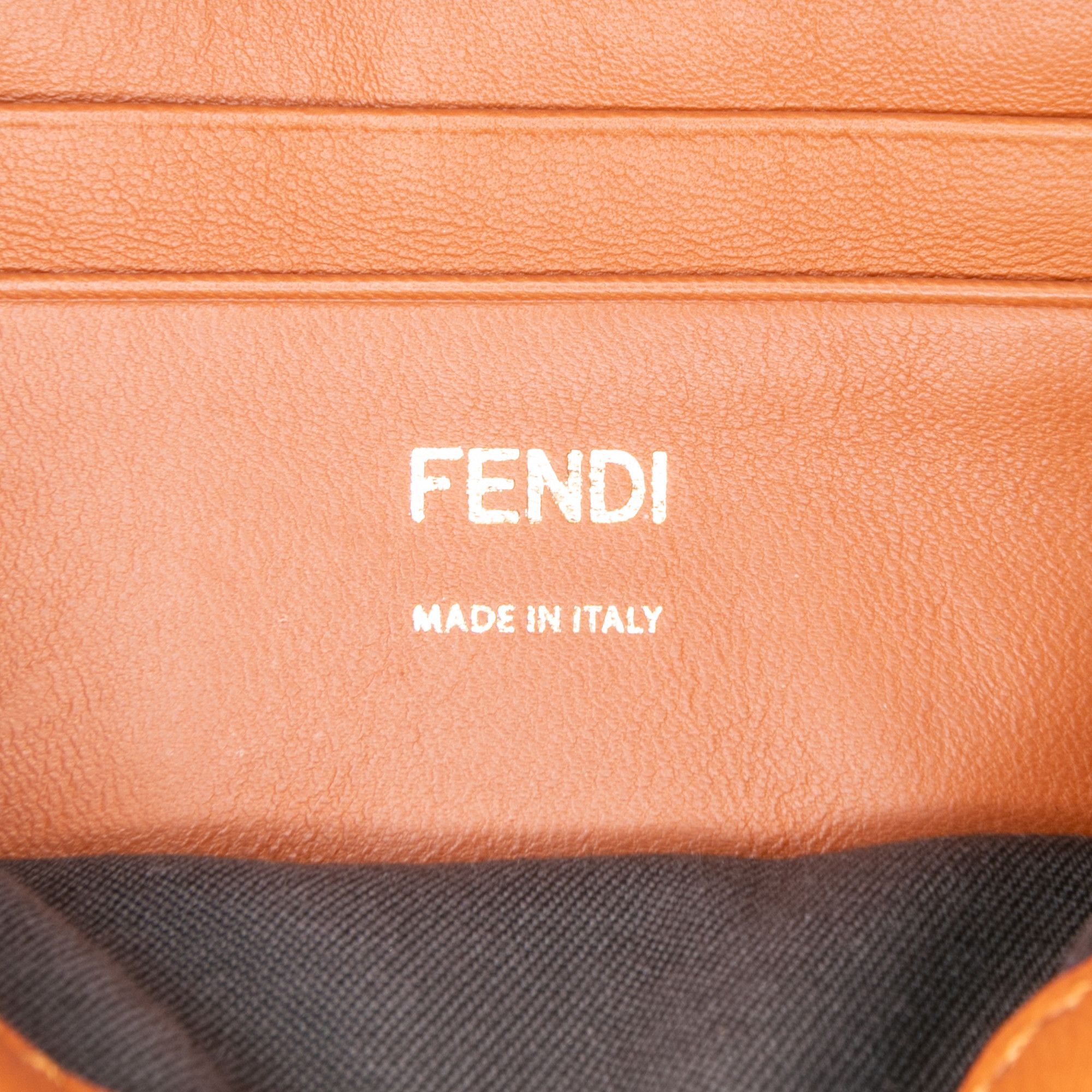 Fendi Fendi Mini Bicolor Nappa Apolo Chain Baguette Shoulder Bag Size ONE SIZE - 5 Thumbnail