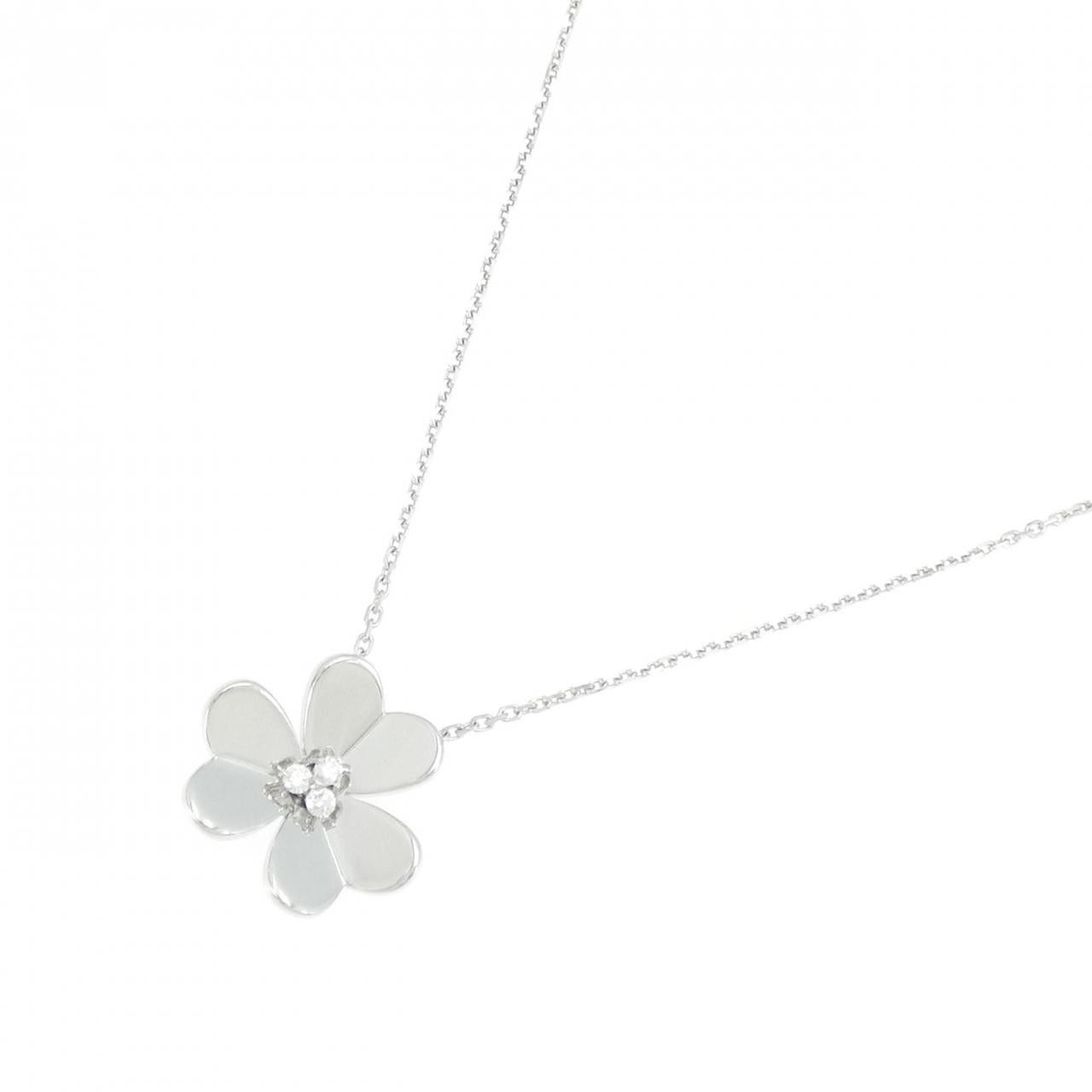 Van Cleef & Arpels Van Cleef & Arpels Van Cleef & Arpels Frivole Large 750 White Gold Diamond Necklace Metal Necklace VCARD25300 DUTY FREE for USA Size ONE SIZE - 2 Thumbnail